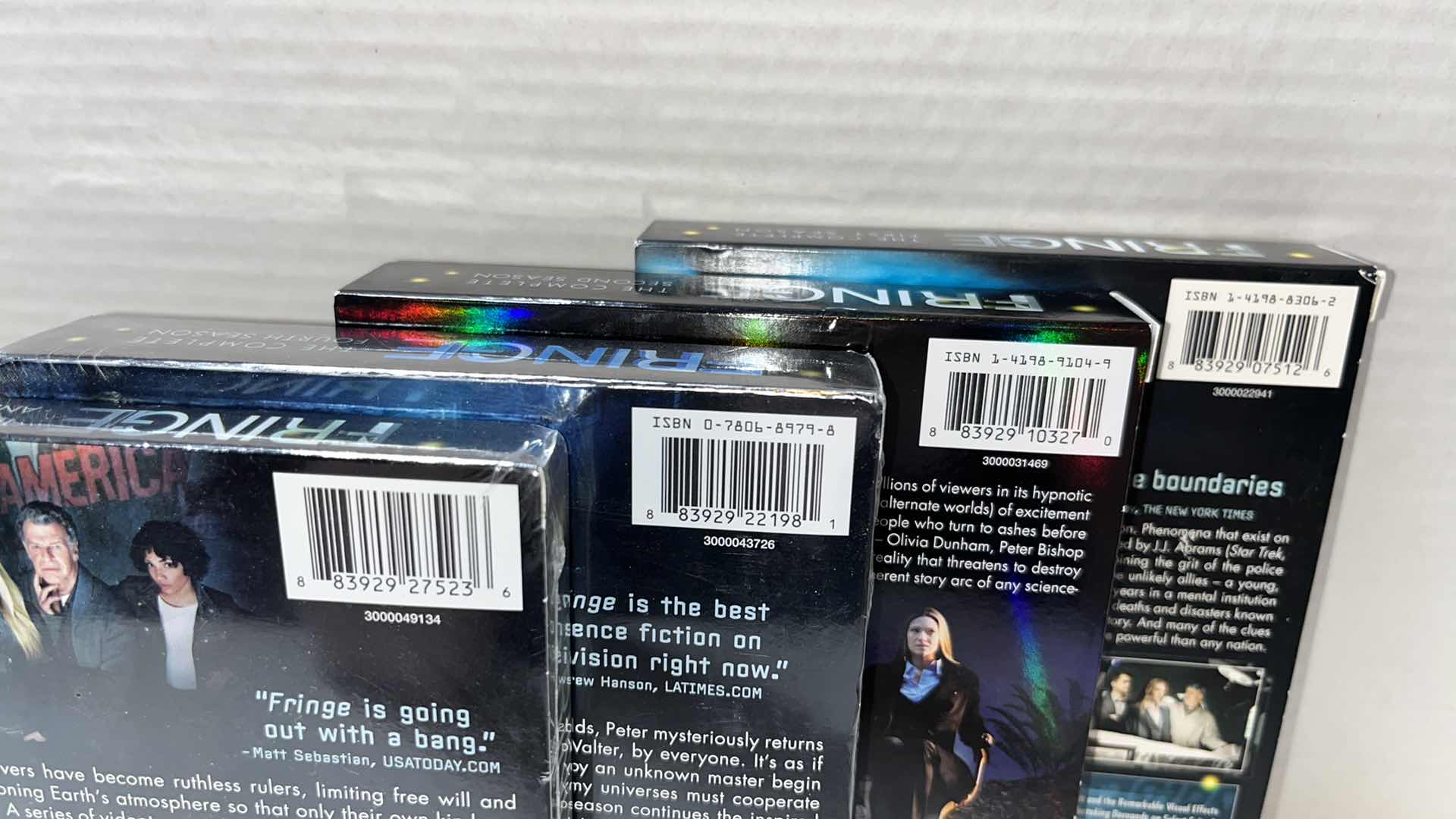 Photo 1 of FRINGE SEASONS 1, 2, 4, & 5 DVD BOX SETS (4)