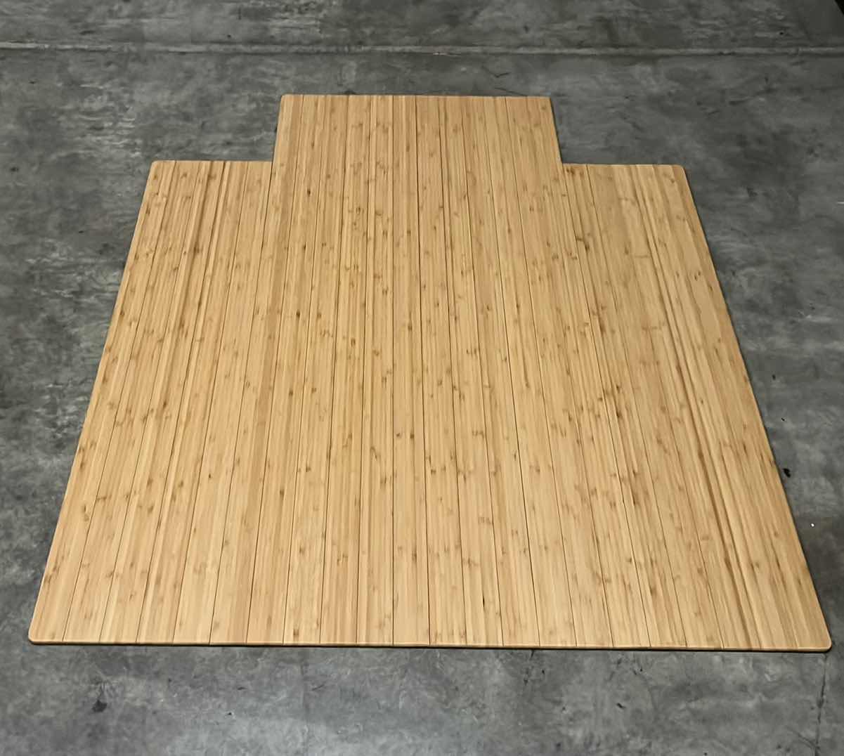 Photo 1 of DELUXE BAMBOO ROLL-UP CHAIRMAT W LIP, NATURAL 44” x 52”