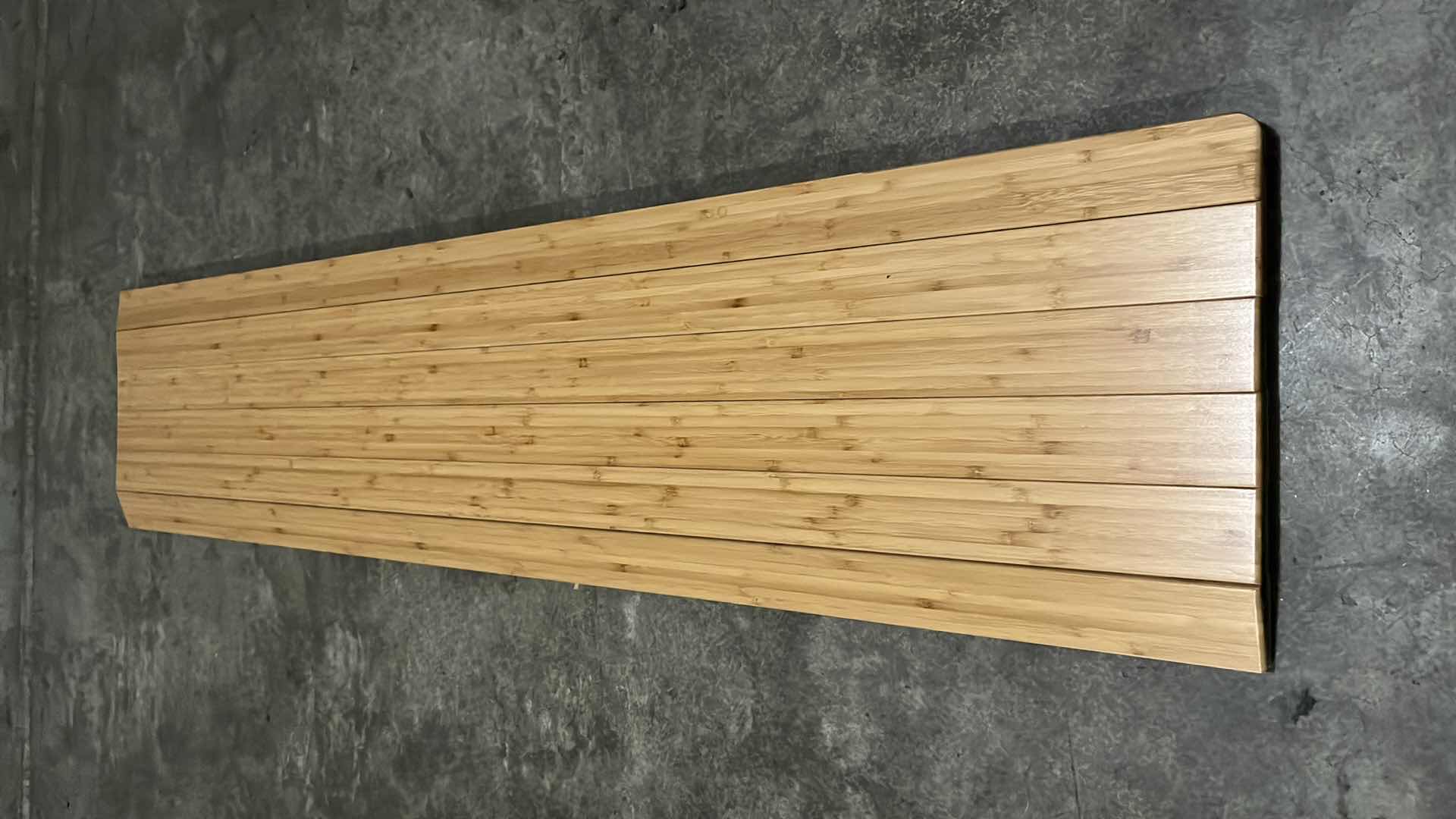 Photo 1 of DELUXE BAMBOO ROLL-UP CHAIRMAT W LIP, NATURAL 44” x 52”