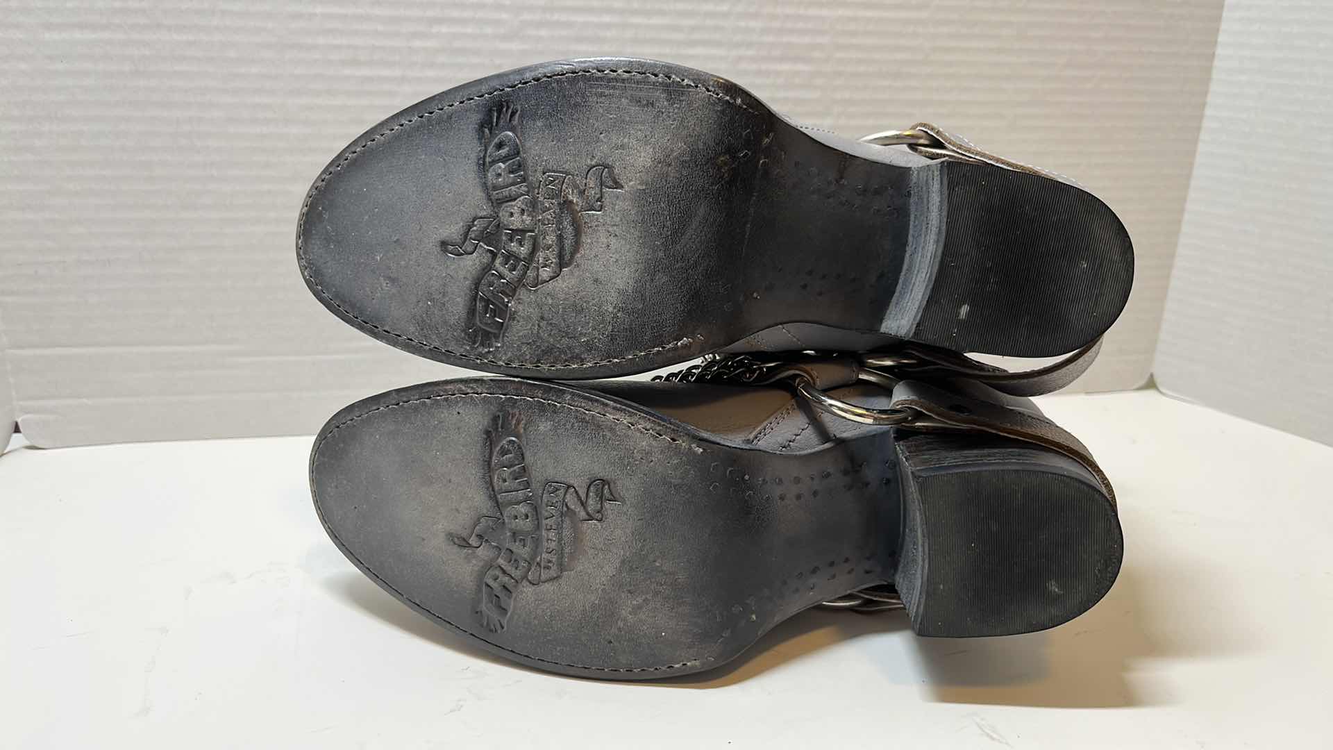 Photo 1 of FREEBIRD BY STEVEN MYSTIC ANKLE BOOTIES, GRAY/TAN (WOMENS SIZE 9)