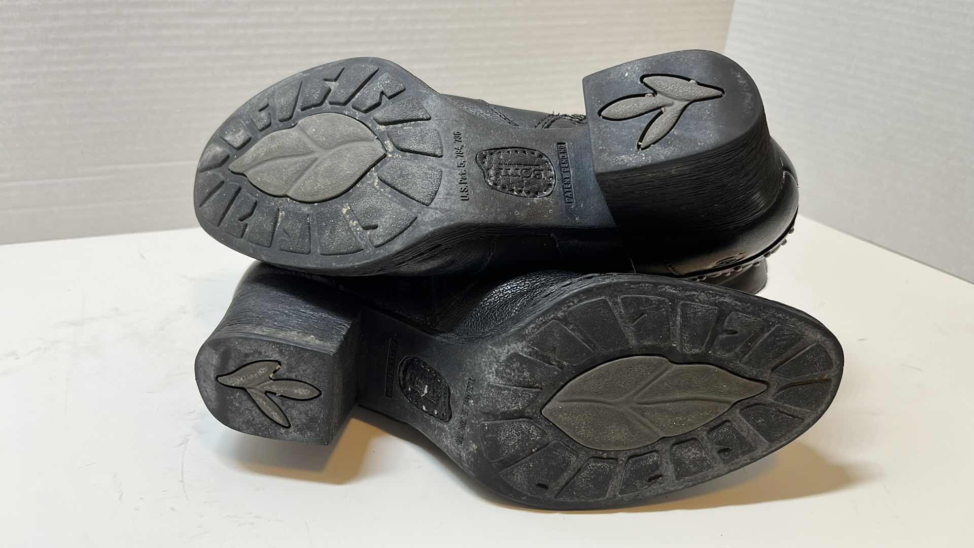 Photo 1 of BORN SLATER STUDDED HARNESS BOOTS, BLACK  (WOMENS SIZE 9)