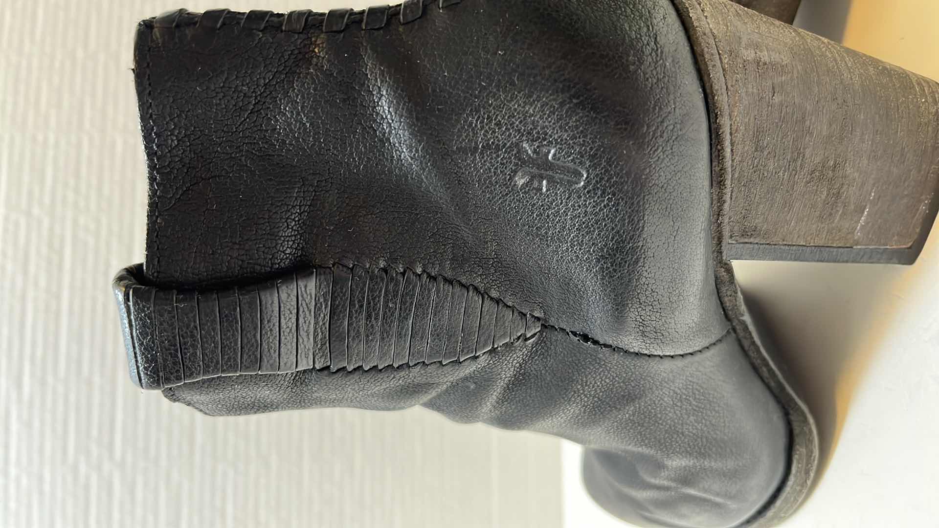 Photo 6 of FRYE IIANA WHIPSTITCH SHORT ANKLE BOOTIE, BLACK (WOMENS SIZE 9)