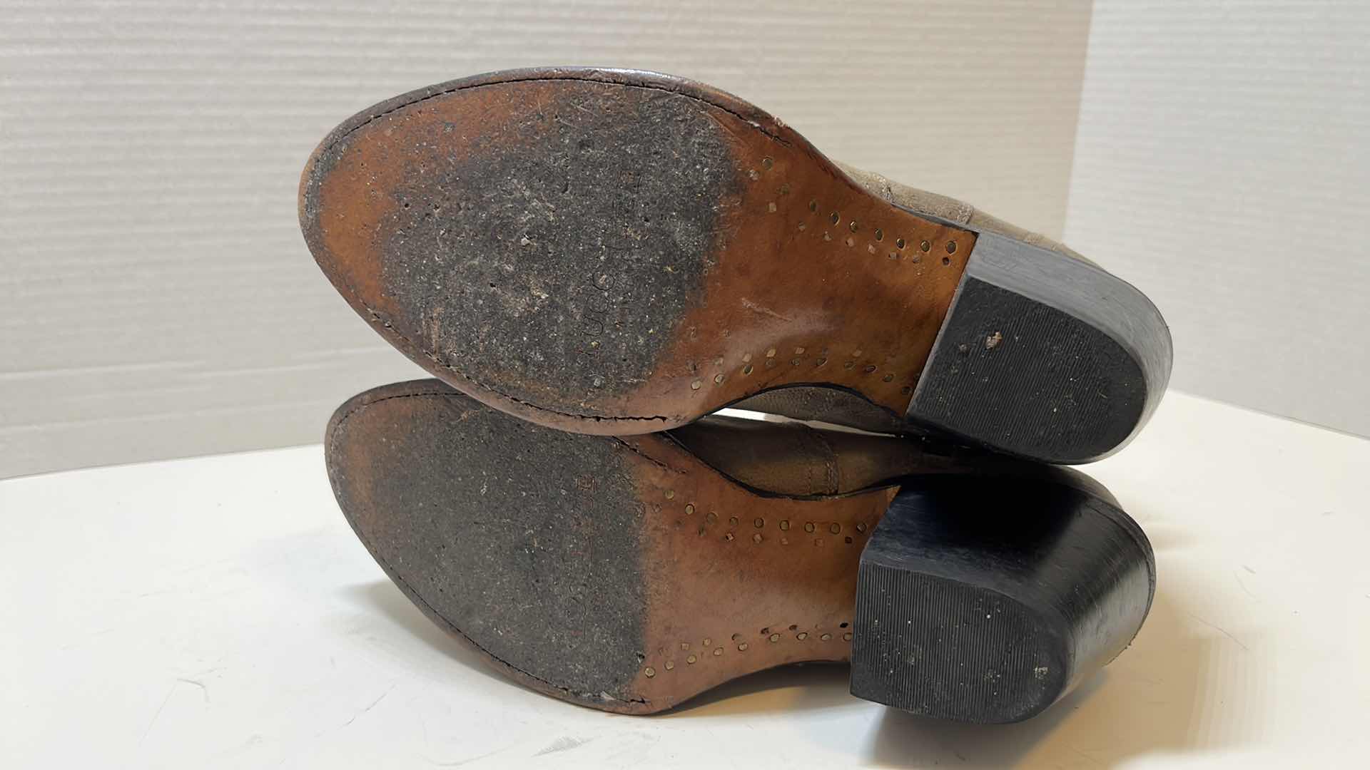 Photo 1 of LUCCHESE BOOTMAKER CATALINA ROUND TOE ANKLE BOOT, BROWN (WOMENS SIZE 8.5)