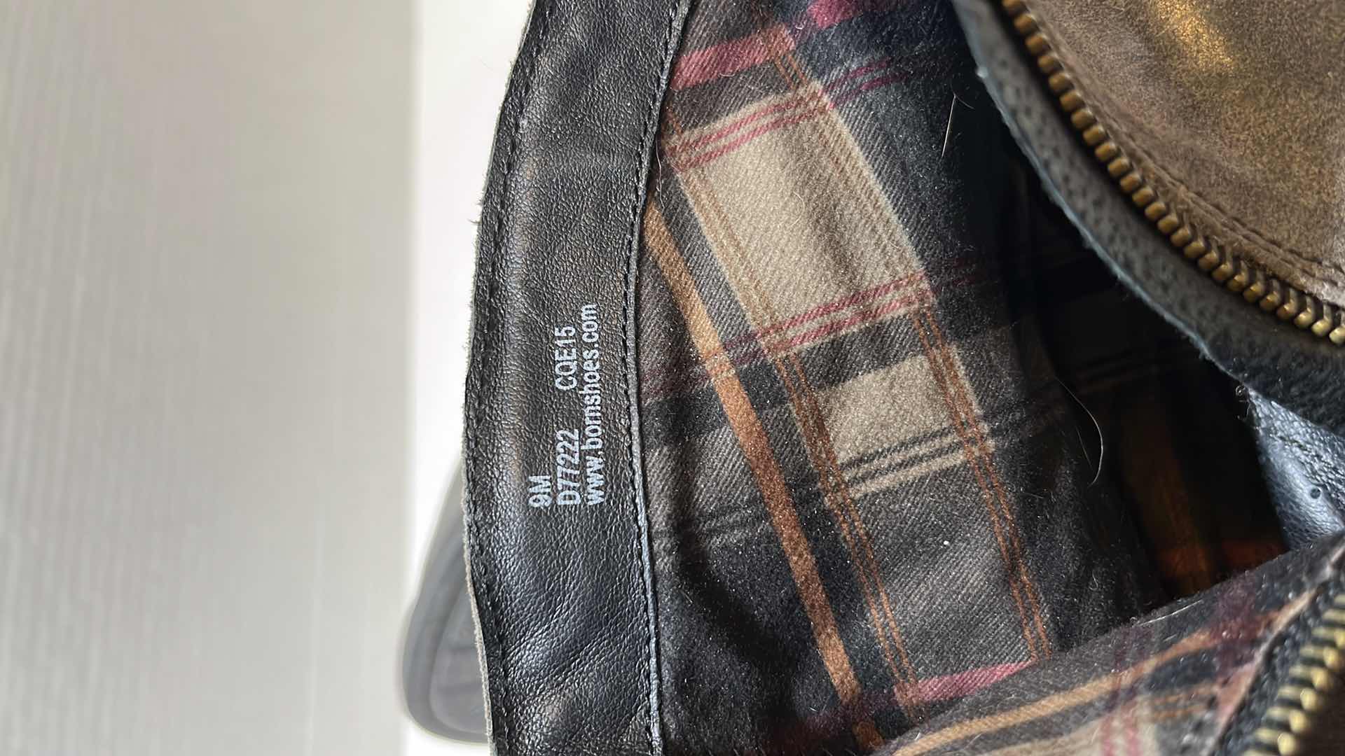 Photo 1 of BORN ABBY ZIP UP ANKLE BOOT, GREY DISTRESSED (WOMENS SIZE 9)