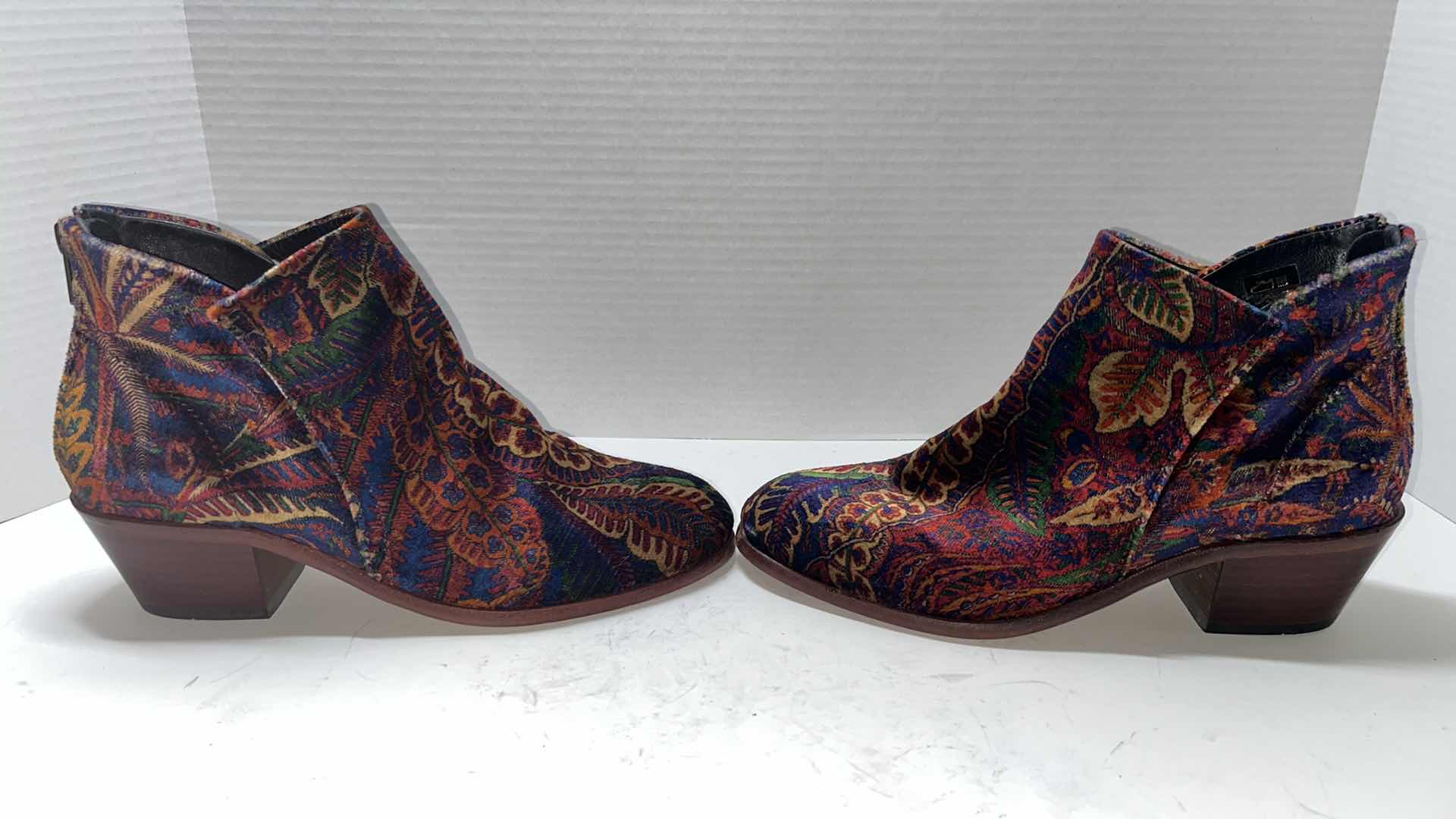 Photo 1 of H BY HUDSON GARNETT LIBERTY VELVET MID ANKLE BOOT (WOMENS SIZE 40)