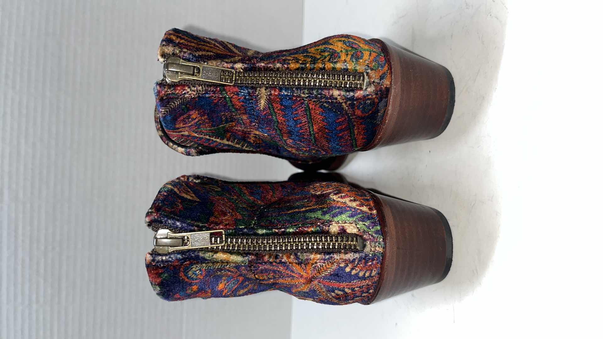 Photo 1 of H BY HUDSON GARNETT LIBERTY VELVET MID ANKLE BOOT (WOMENS SIZE 40)