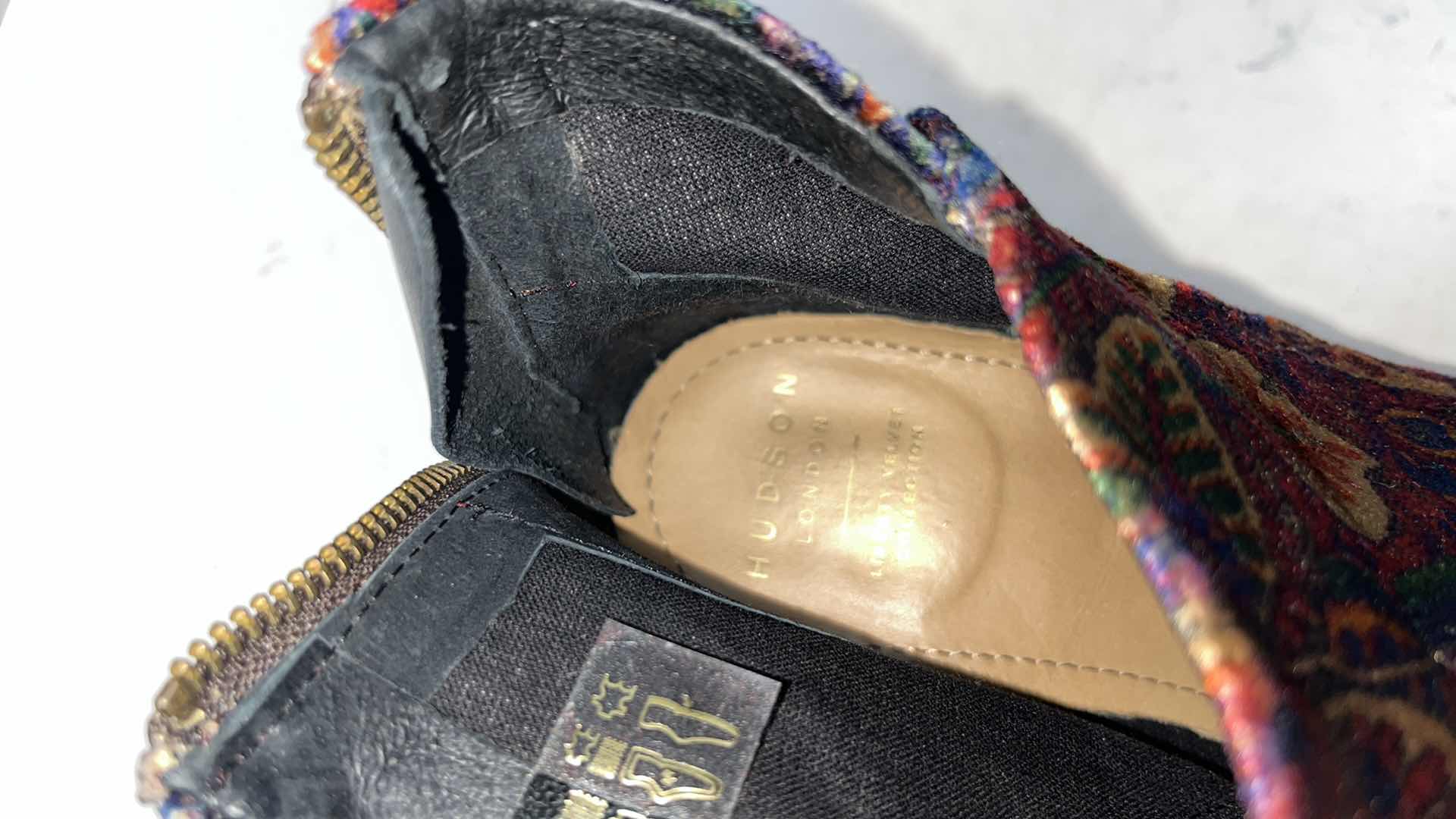 Photo 1 of H BY HUDSON GARNETT LIBERTY VELVET MID ANKLE BOOT (WOMENS SIZE 40)