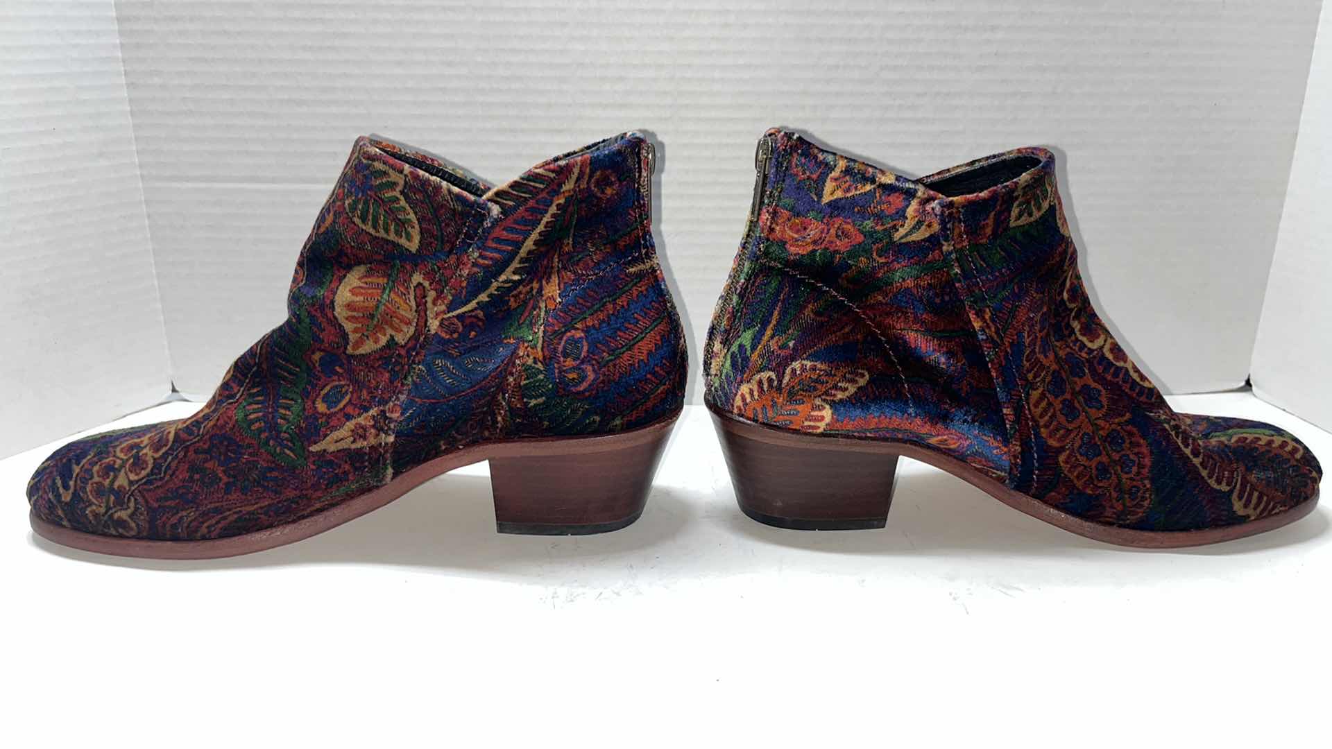 Photo 1 of H BY HUDSON GARNETT LIBERTY VELVET MID ANKLE BOOT (WOMENS SIZE 40)