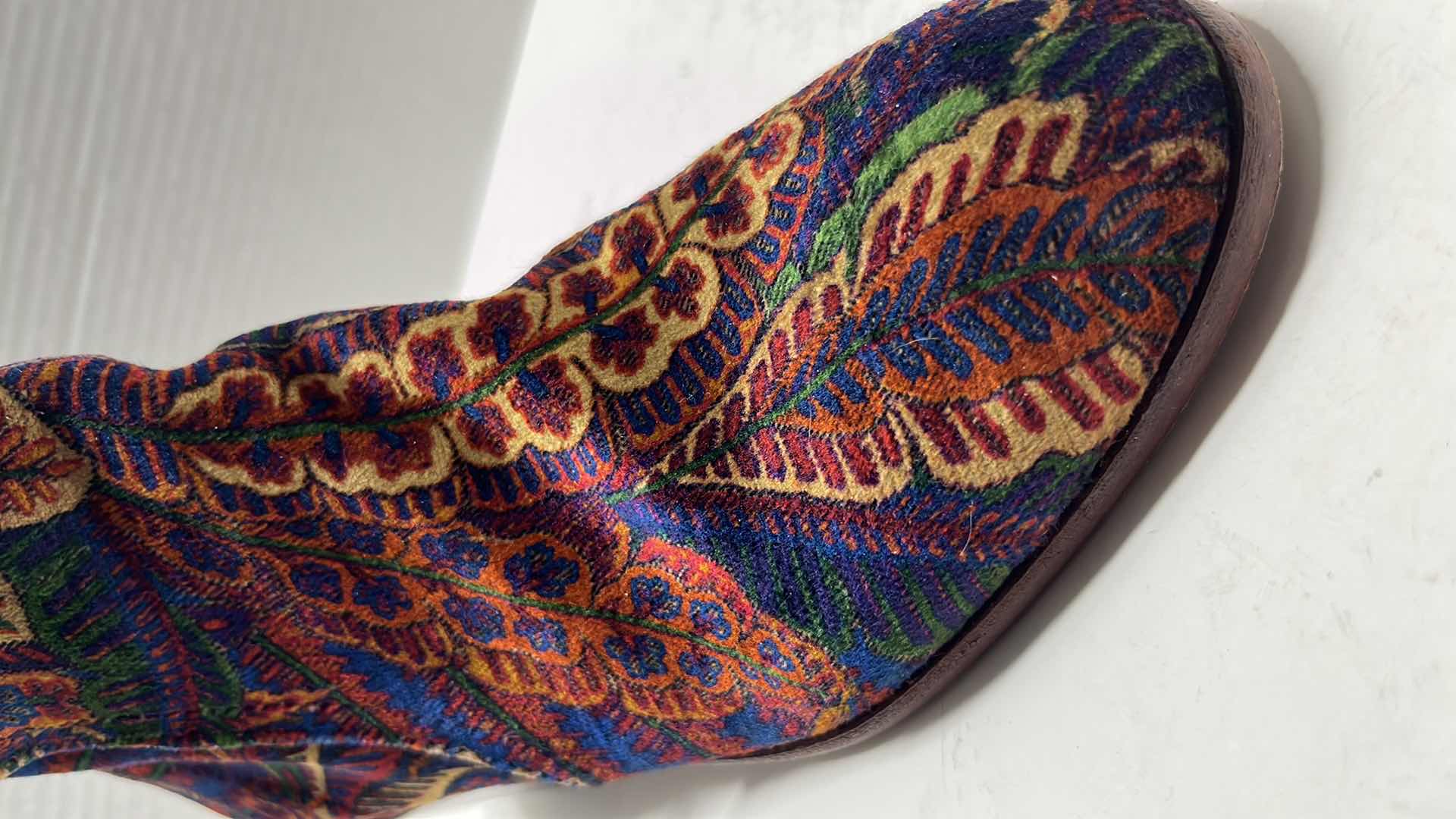 Photo 1 of H BY HUDSON GARNETT LIBERTY VELVET MID ANKLE BOOT (WOMENS SIZE 40)