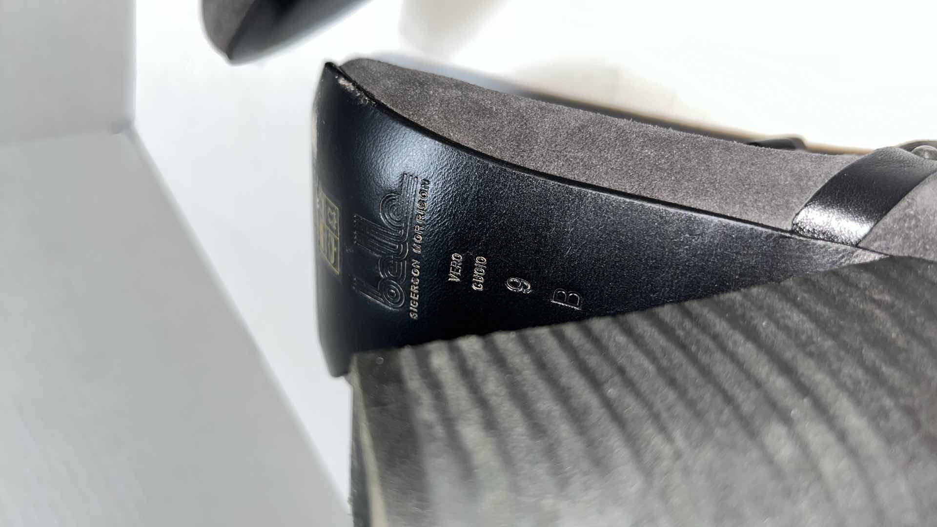 Photo 1 of BELLE BY SIGERSON MORRISON SUEDE VERO BOOTIE, DARK GREY (WOMENS SIZE 9)