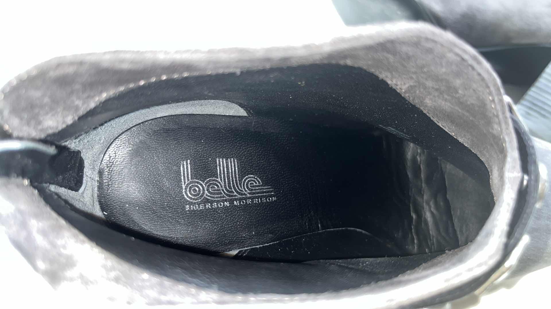 Photo 1 of BELLE BY SIGERSON MORRISON SUEDE VERO BOOTIE, DARK GREY (WOMENS SIZE 9)