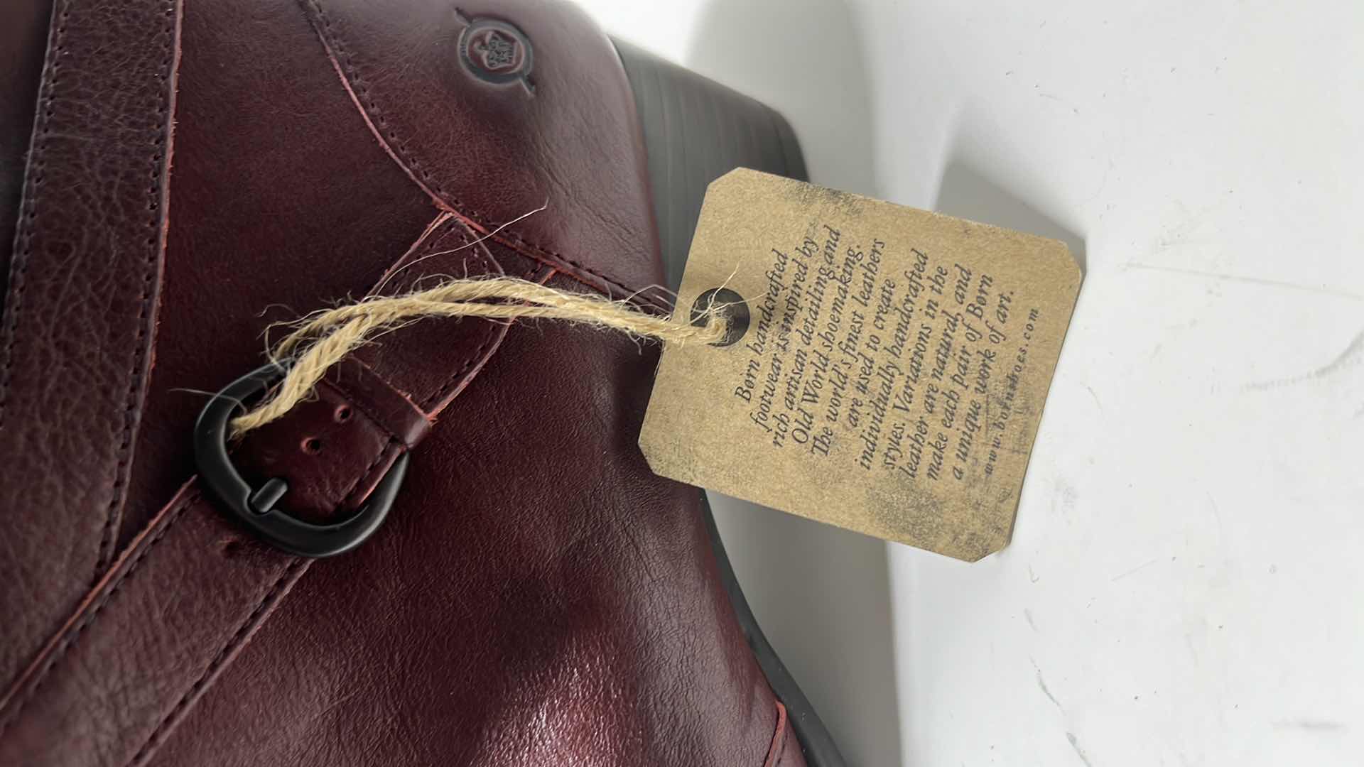 Photo 1 of NEW BORN PAYTON LEATHER WRAPAROUND STRAP ANKLE BOOT (WOMENS SIZE 9)