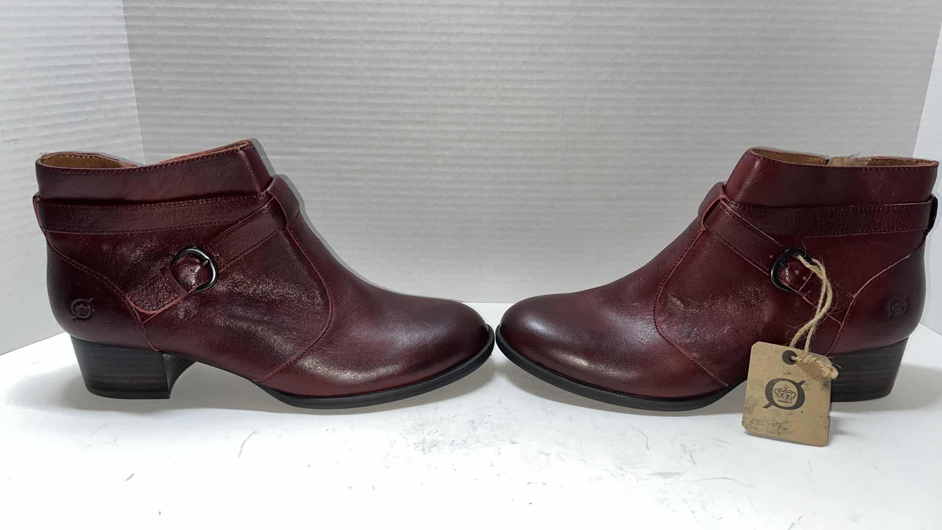 Photo 1 of NEW BORN PAYTON LEATHER WRAPAROUND STRAP ANKLE BOOT (WOMENS SIZE 9)