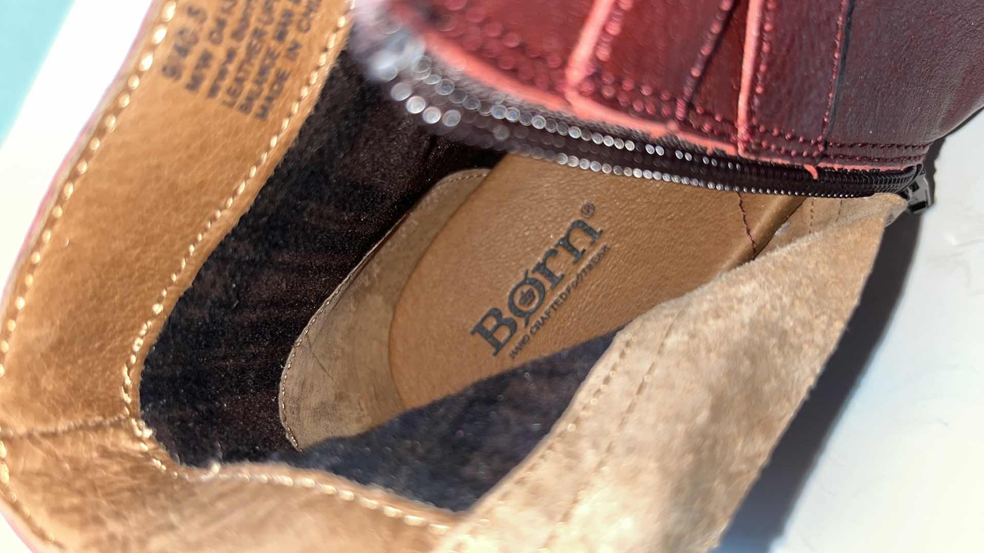 Photo 1 of NEW BORN PAYTON LEATHER WRAPAROUND STRAP ANKLE BOOT (WOMENS SIZE 9)