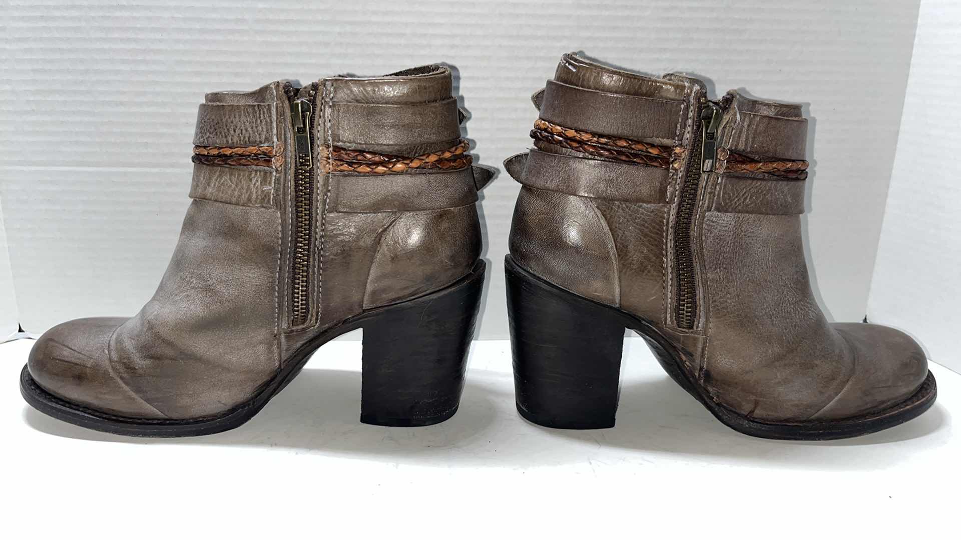 Photo 1 of FREEBIRD BY STEVEN LION LEATHER ANKLE BOOT, DISTRESSED BROWN (WOMENS SIZE 9)