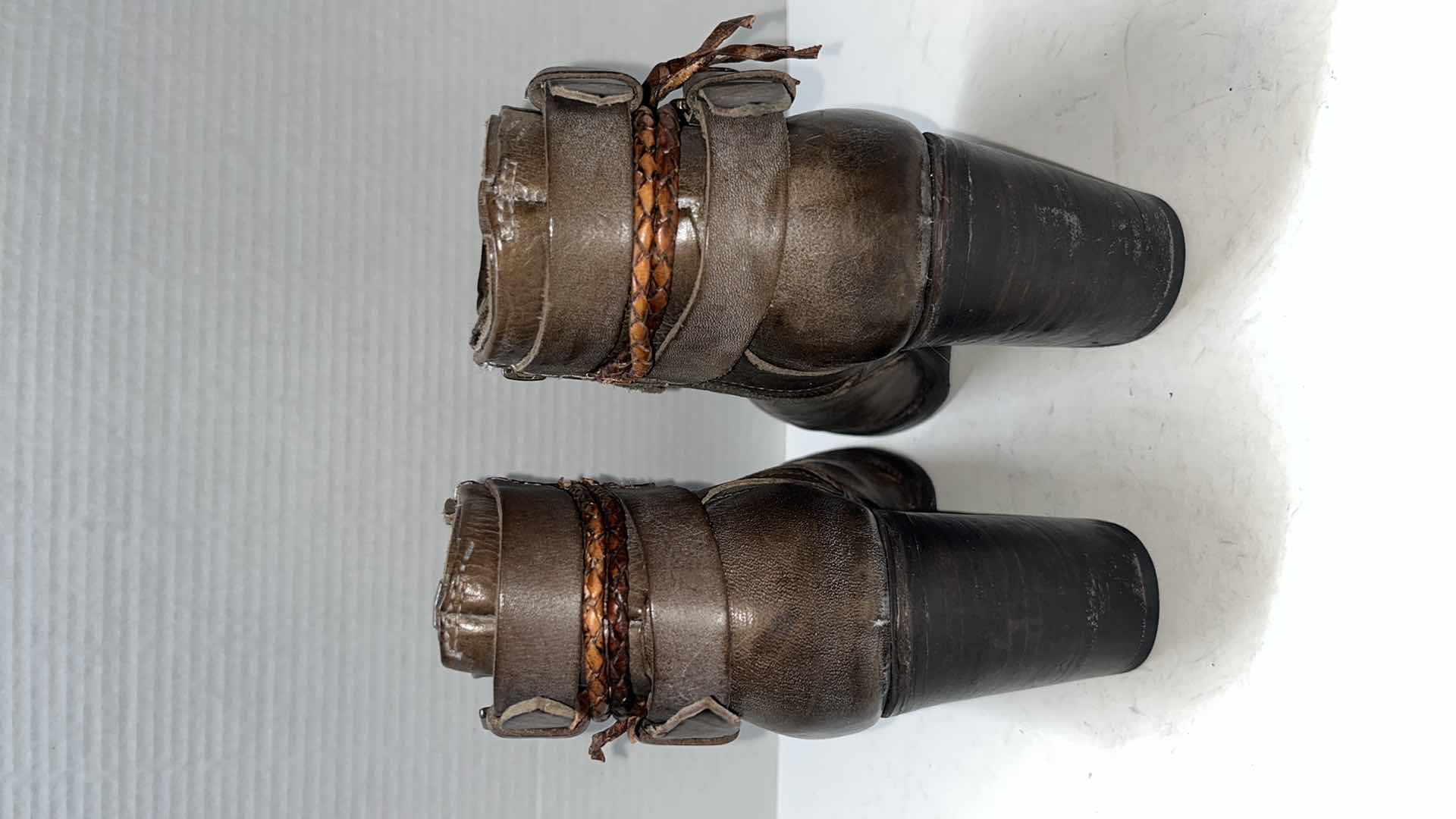 Photo 1 of FREEBIRD BY STEVEN LION LEATHER ANKLE BOOT, DISTRESSED BROWN (WOMENS SIZE 9)