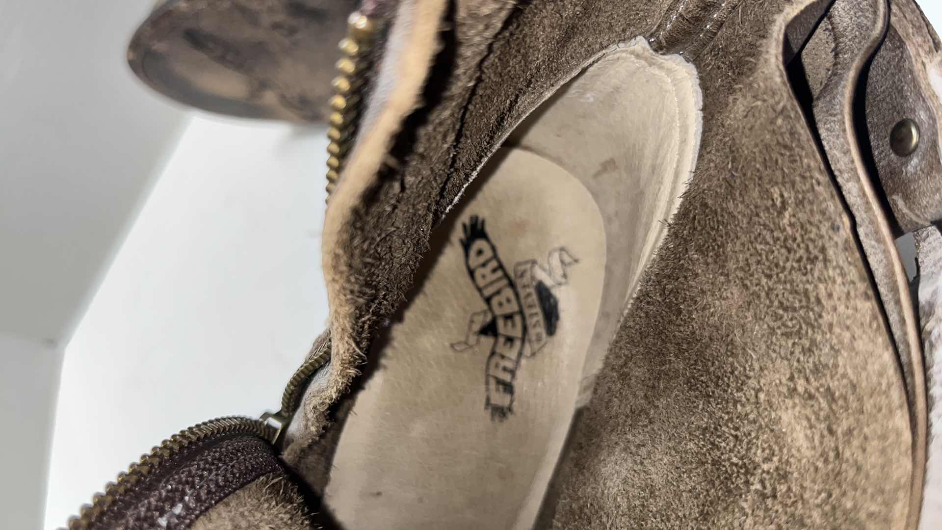 Photo 1 of FREEBIRD BY STEVEN LION LEATHER ANKLE BOOT, DISTRESSED BROWN (WOMENS SIZE 9)