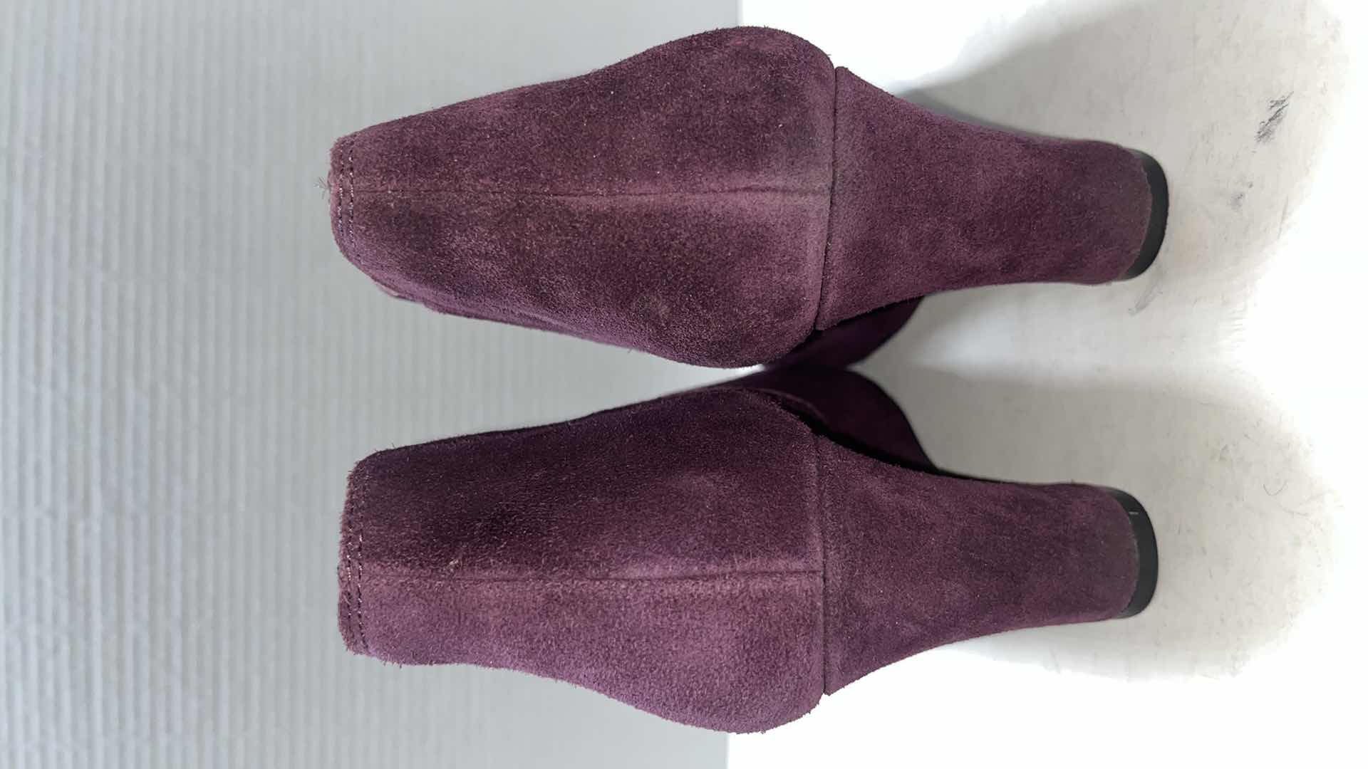 View 6 of CROWN BY BORN FAYLAN SLIP-ON WEDGE BOOTIES, PURPLE (WOMENS SIZE 9.5)