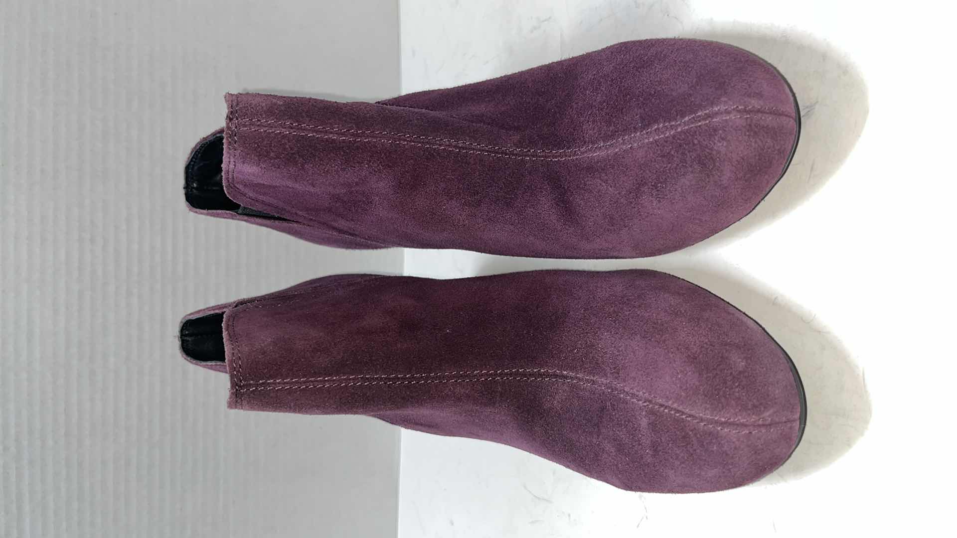 View 5 of CROWN BY BORN FAYLAN SLIP-ON WEDGE BOOTIES, PURPLE (WOMENS SIZE 9.5)