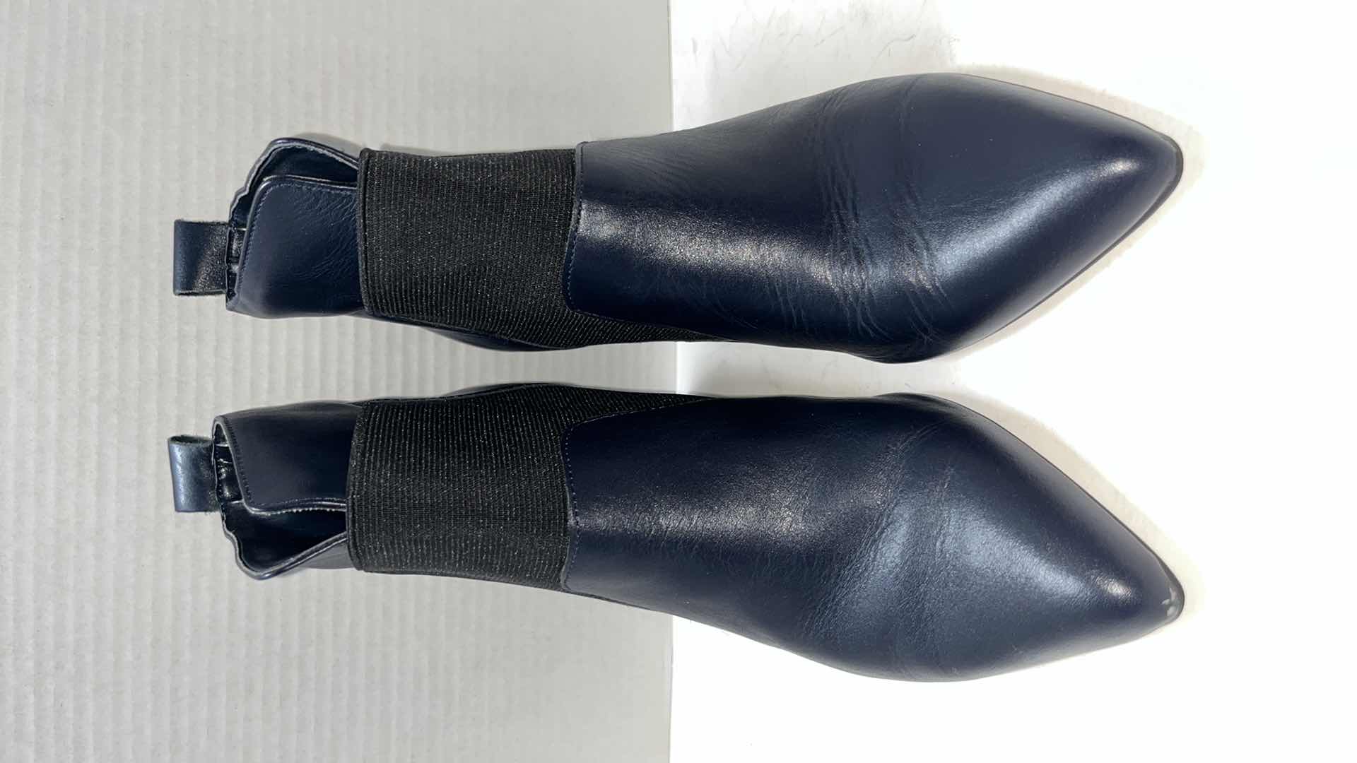 Photo 1 of ELLEN TRACY PERSUADE ANKLE BOOTIE, NAVY/BLACK (WOMENS SIZE 9)