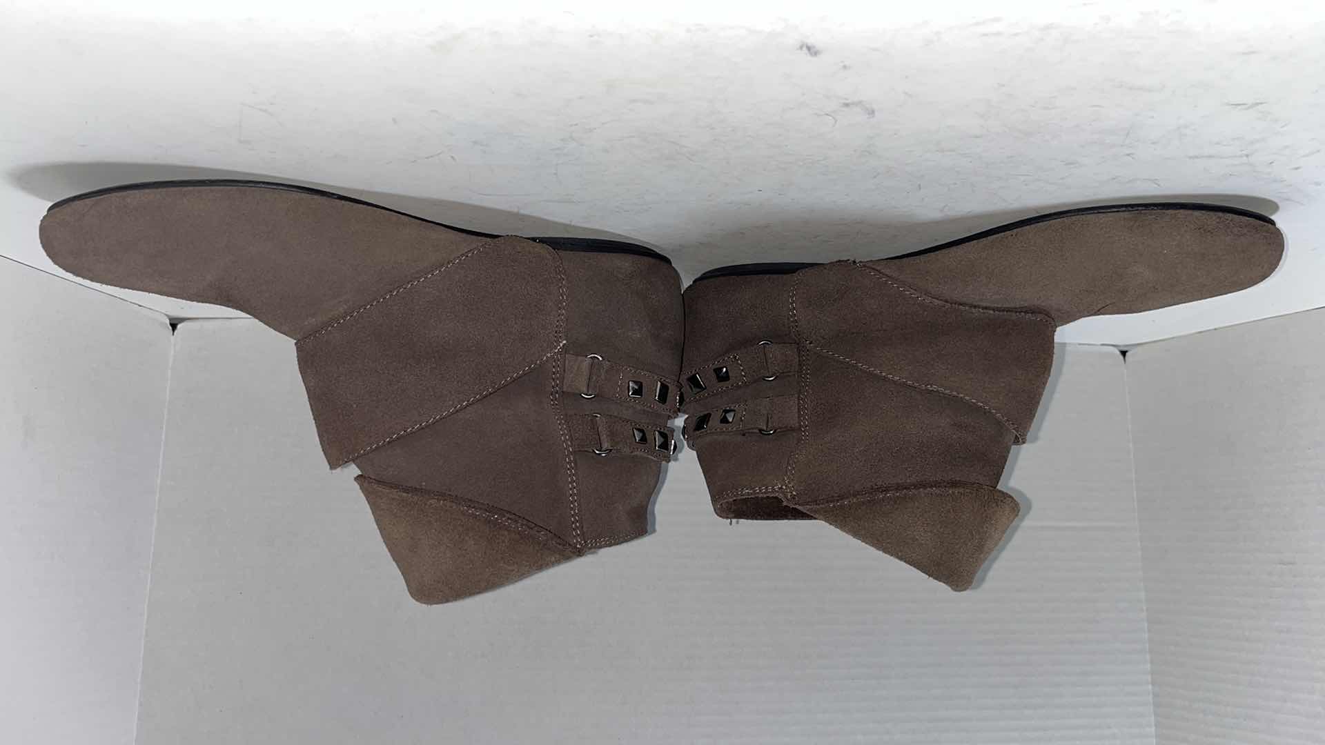 Photo 1 of NAUGHTY MONKEY ROCK OUT SLOUCH BOOT W STRAP & BUCKLE, BROWN (WOMENS SIZE 8.5)