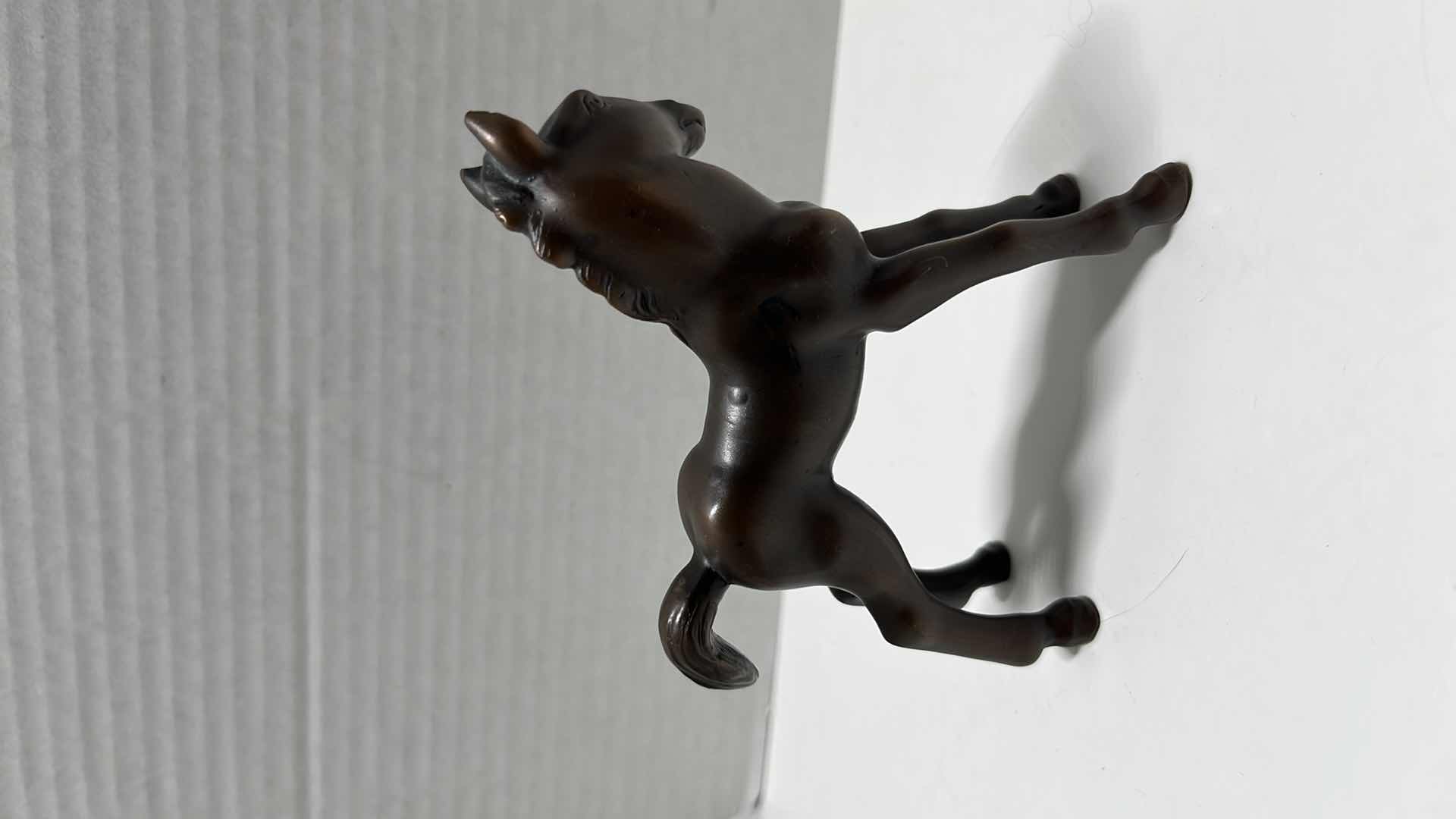 Photo 1 of COPPER, PEWTER & METAL HORSE FIGURINES (6)