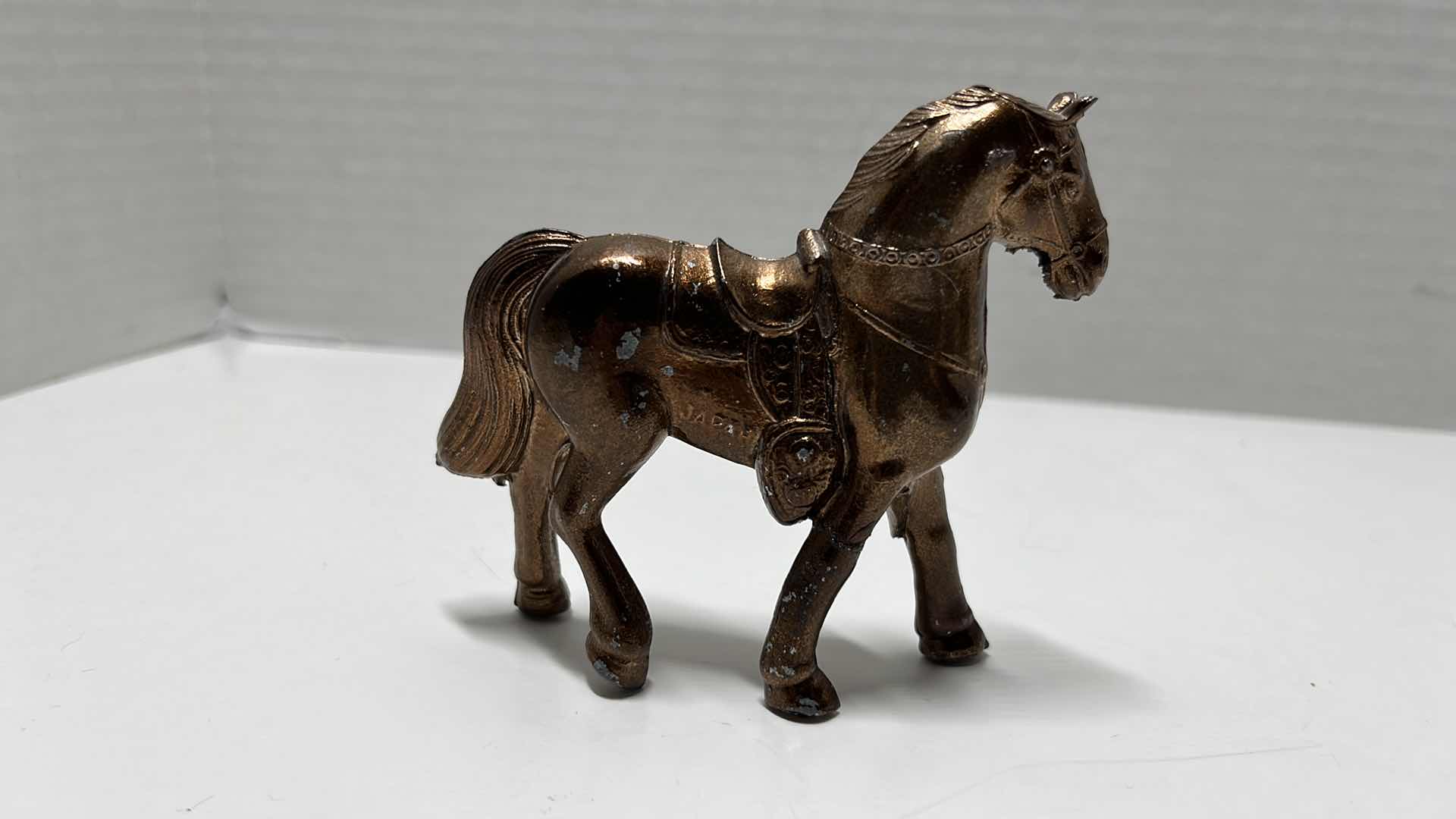 Photo 1 of COPPER, PEWTER & METAL HORSE FIGURINES (6)