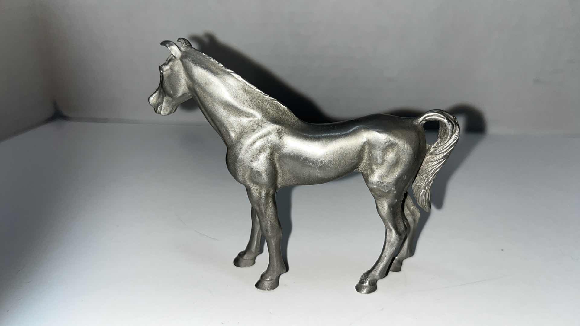 Photo 1 of COPPER, PEWTER & METAL HORSE FIGURINES (6)