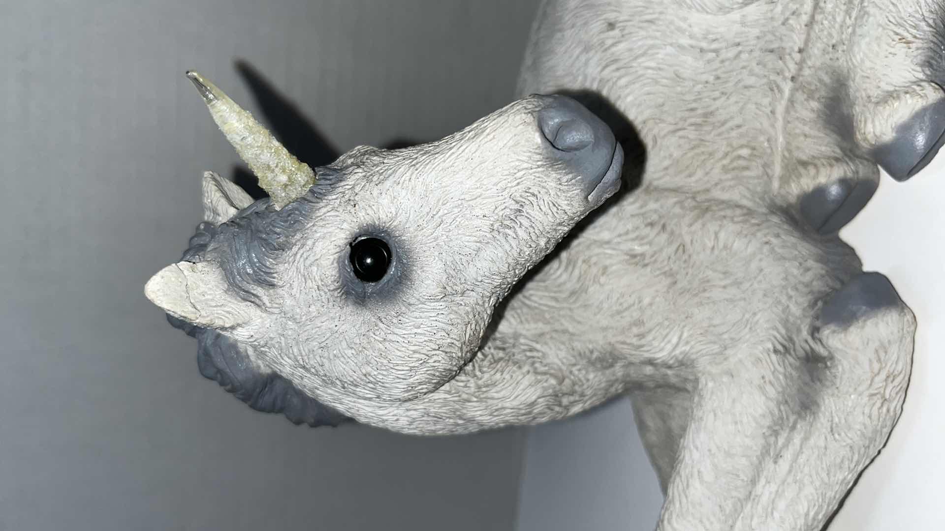Photo 1 of CERAMIC UNICORN FIGURINE 5” X 10.25” H6.5”