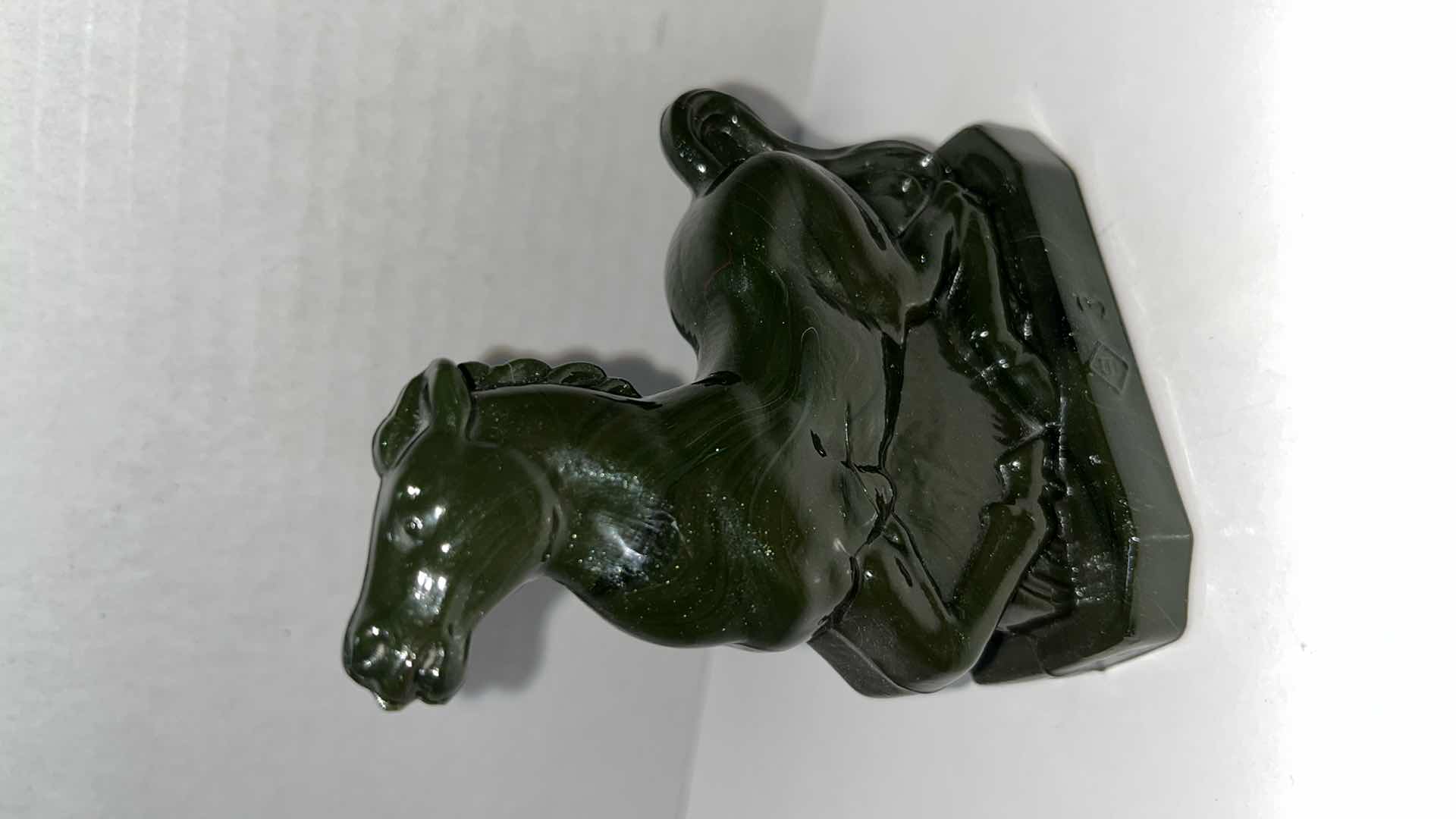 Photo 1 of HAND CARVED STONE & ONYX QUARTZ HORSE/ GOAT FIGURINES (5)
