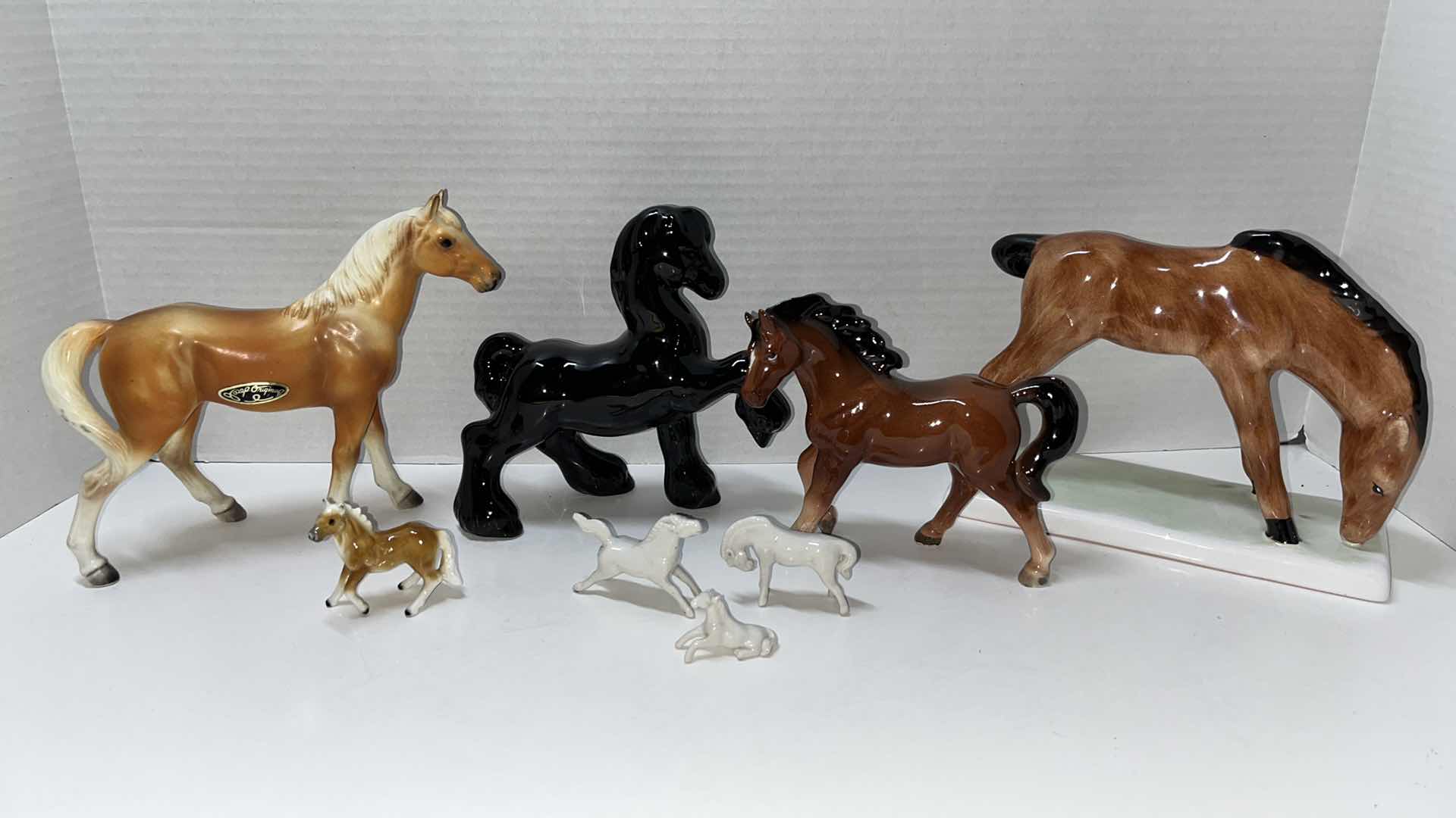 Photo 1 of CERAMIC HORSE FIGURINES (8)