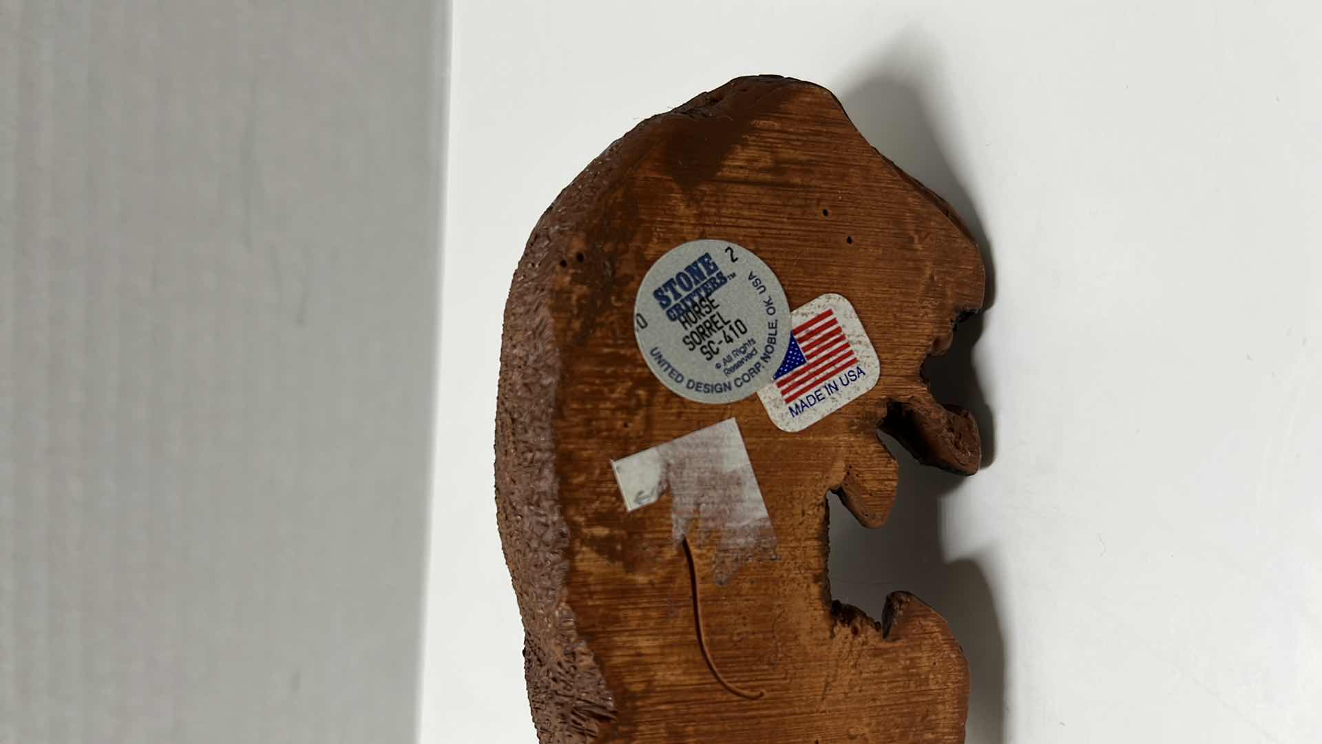 Photo 8 of CASTAGNA HORSE FIGURINE, 1988 MADE IN ITALY 2” X 7” H5” & STONE CRITTERS HORSE SORREL SC-410 FIGURINE (2)