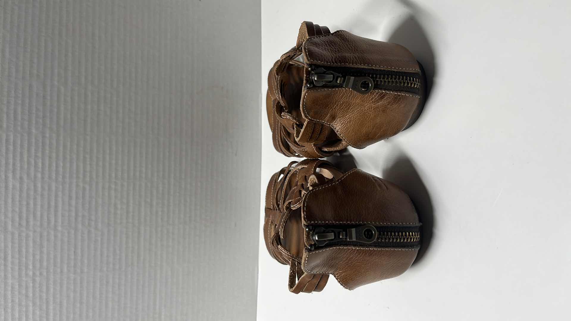 Photo 1 of BED-STU CARA WOVEN LEATHER HUARACHE STYLE SANDAL, RUSTIC TAN (WOMENS SIZE 8.5)