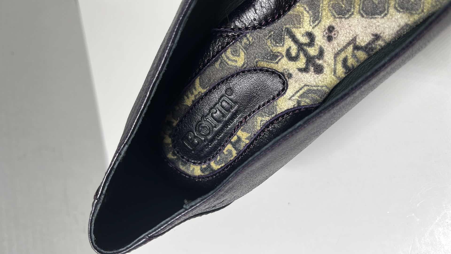 Photo 1 of BORN FLOWER BALLET FLAT SHOES, DARK PURPLE (WOMENS SIZE 8.5)