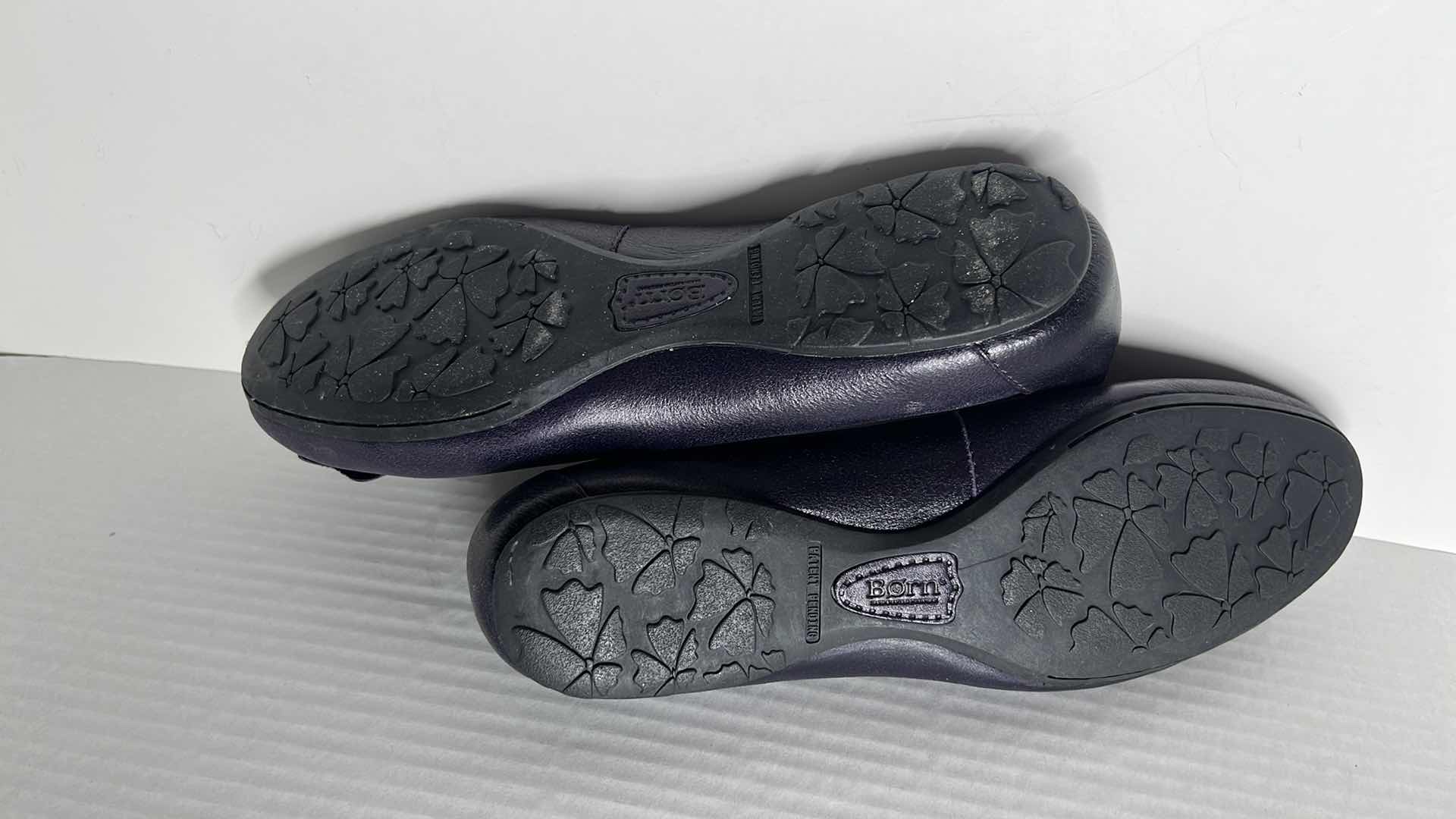 Photo 1 of BORN FLOWER BALLET FLAT SHOES, DARK PURPLE (WOMENS SIZE 8.5)