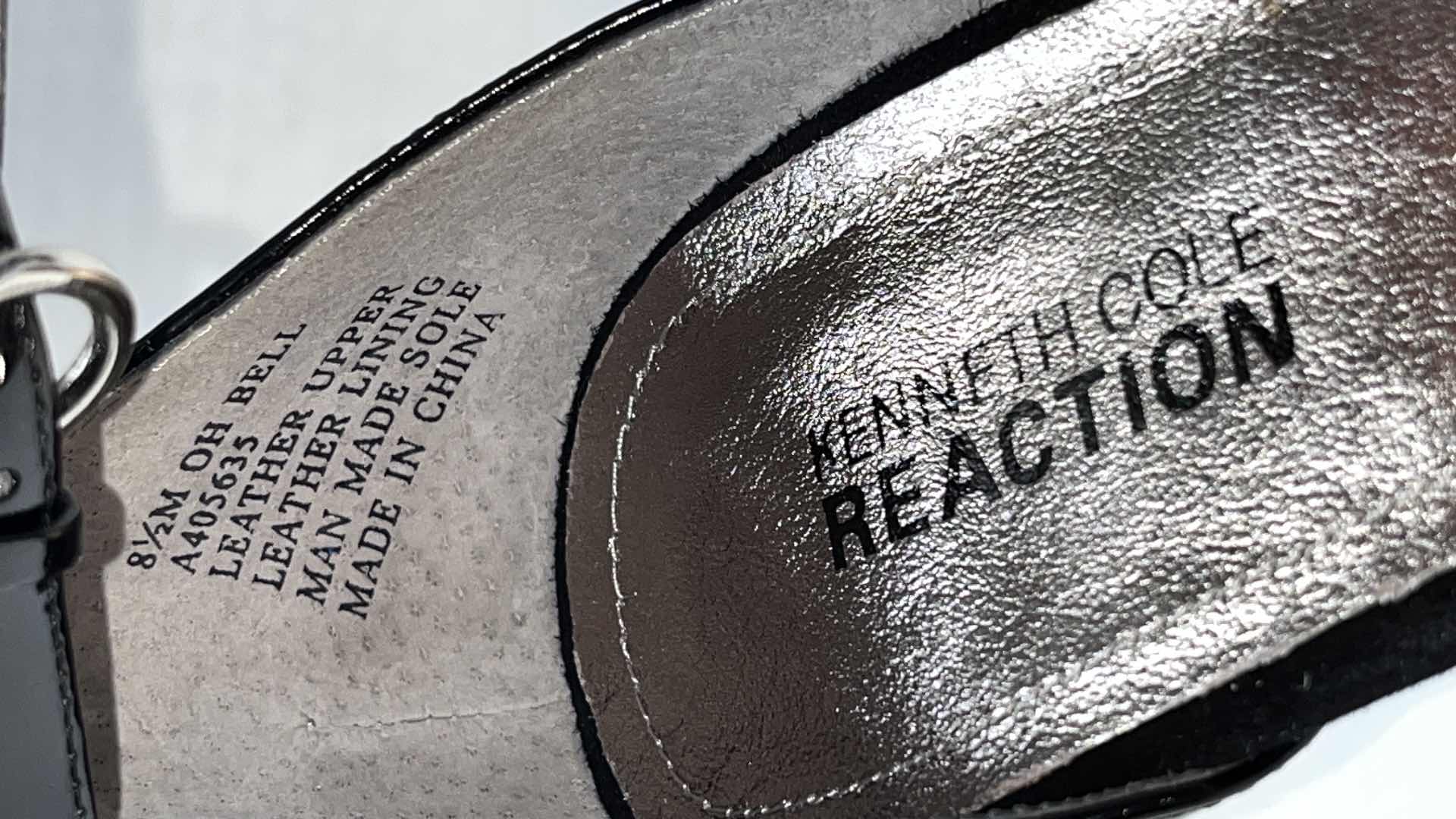 Photo 1 of KENNETH COLE REACTION ANKLE STRAP HEEL, BLACK (WOMENS SIZE 8.5)