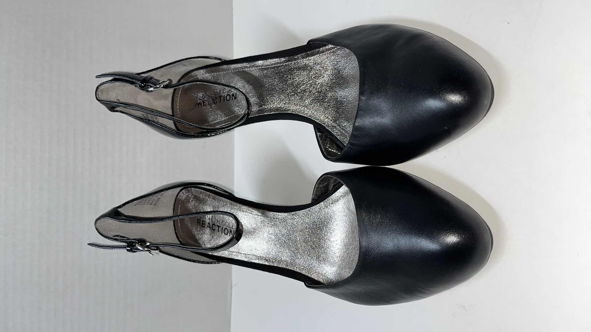 Photo 1 of KENNETH COLE REACTION ANKLE STRAP HEEL, BLACK (WOMENS SIZE 8.5)