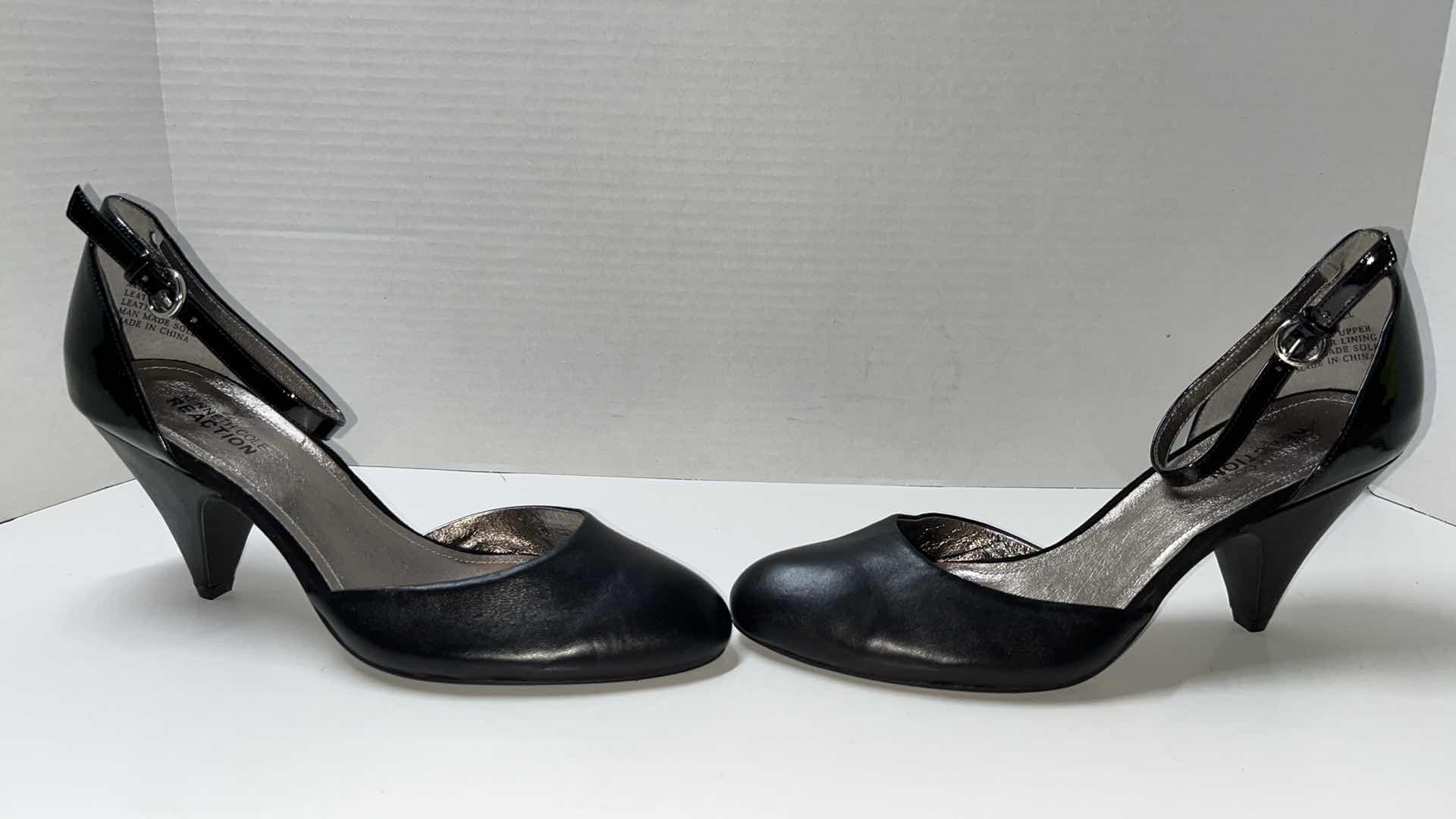 Photo 1 of KENNETH COLE REACTION ANKLE STRAP HEEL, BLACK (WOMENS SIZE 8.5)