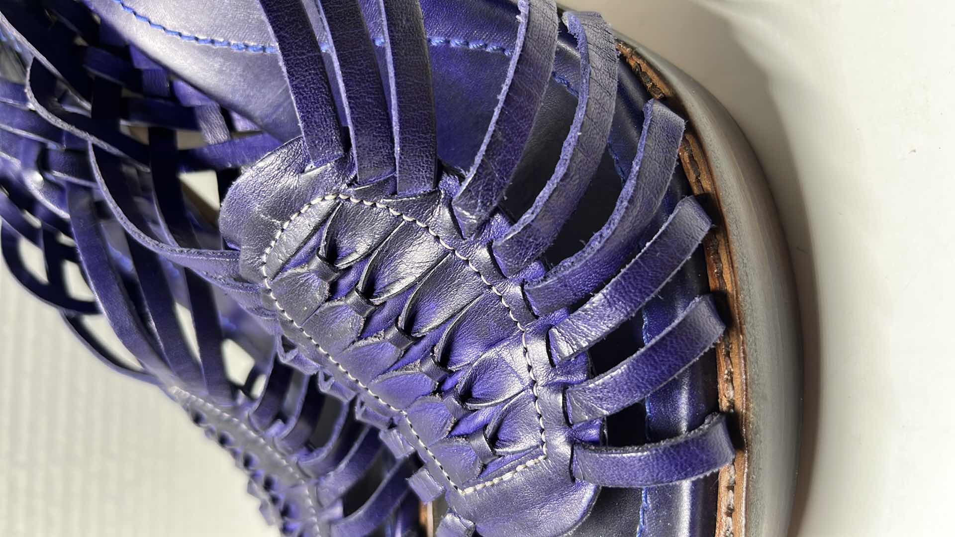 Photo 1 of FRYE JOY HUARACHE SLINGBACK HEEL, VIOLET PURPLE (WOMENS SIZE 8.5)