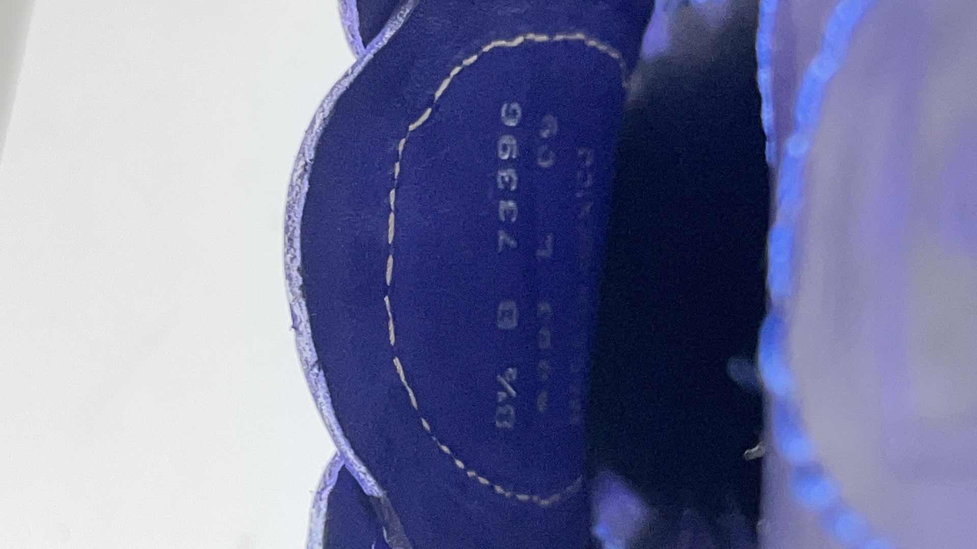 Photo 1 of FRYE JOY HUARACHE SLINGBACK HEEL, VIOLET PURPLE (WOMENS SIZE 8.5)