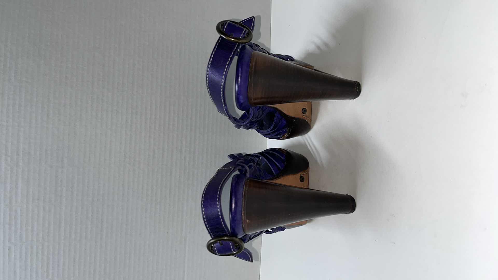 Photo 1 of FRYE JOY HUARACHE SLINGBACK HEEL, VIOLET PURPLE (WOMENS SIZE 8.5)