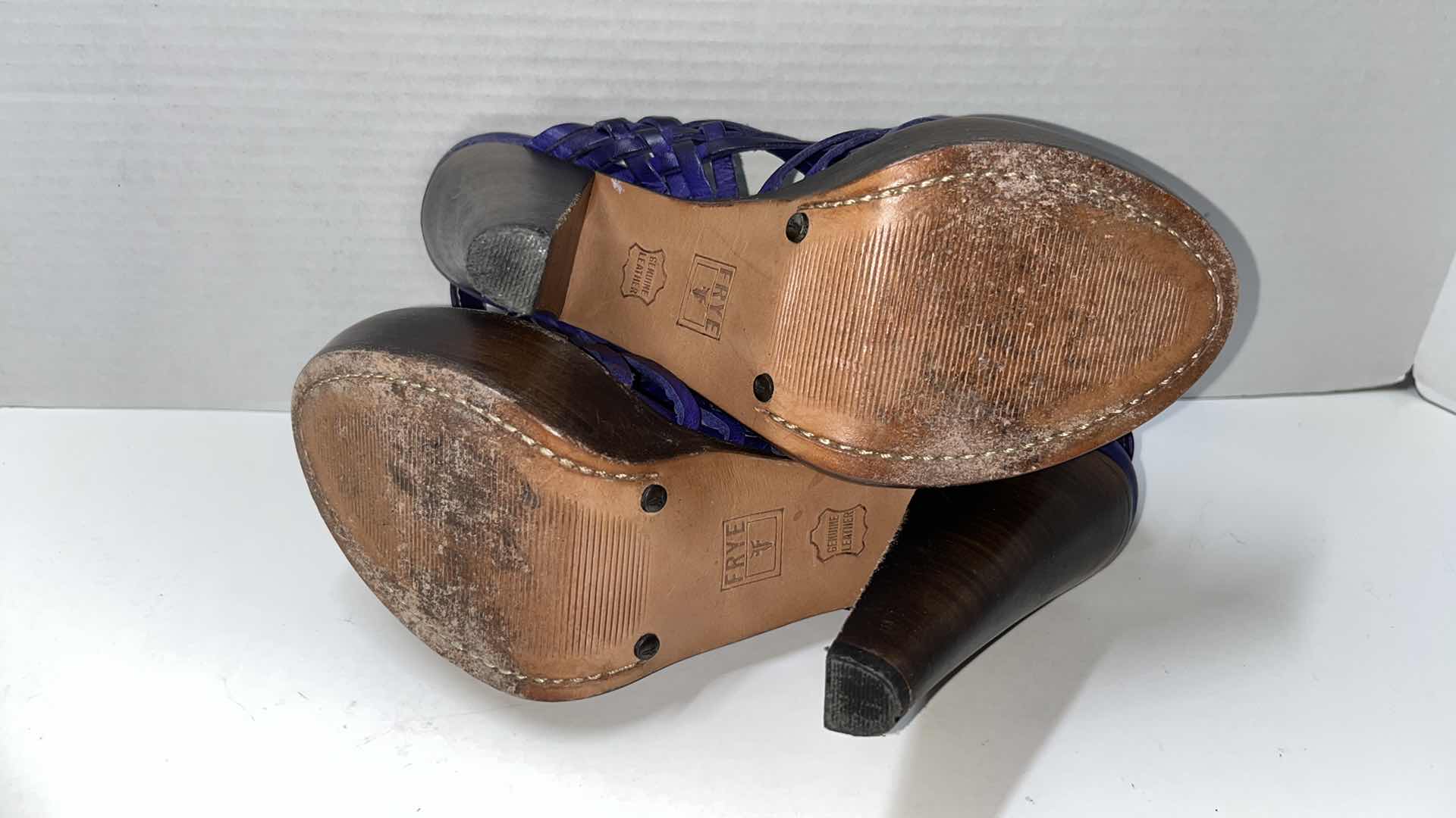 Photo 1 of FRYE JOY HUARACHE SLINGBACK HEEL, VIOLET PURPLE (WOMENS SIZE 8.5)