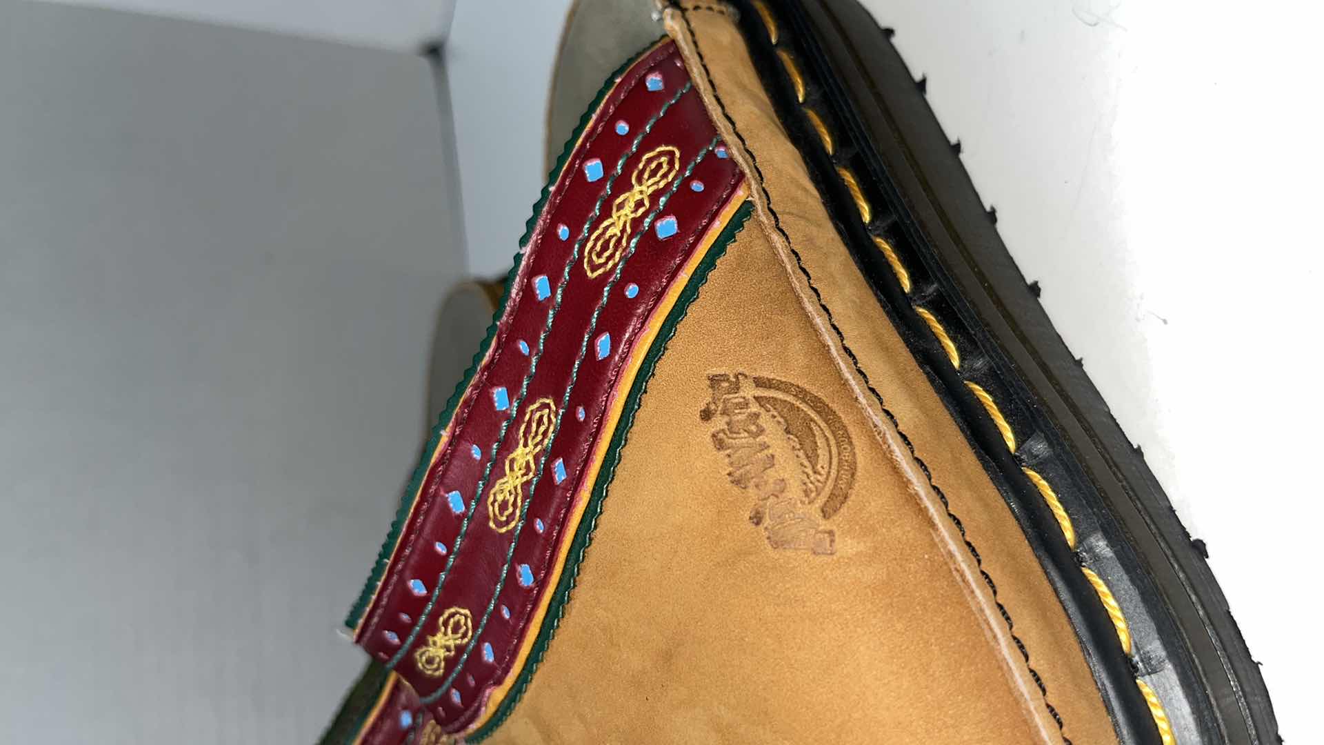 Photo 1 of DR MARTENS AIR WAIR CHUNKY EMBROIDERED PLATFORM SANDAL, MULTICOLOR (WOMENS SIZE 7.5)