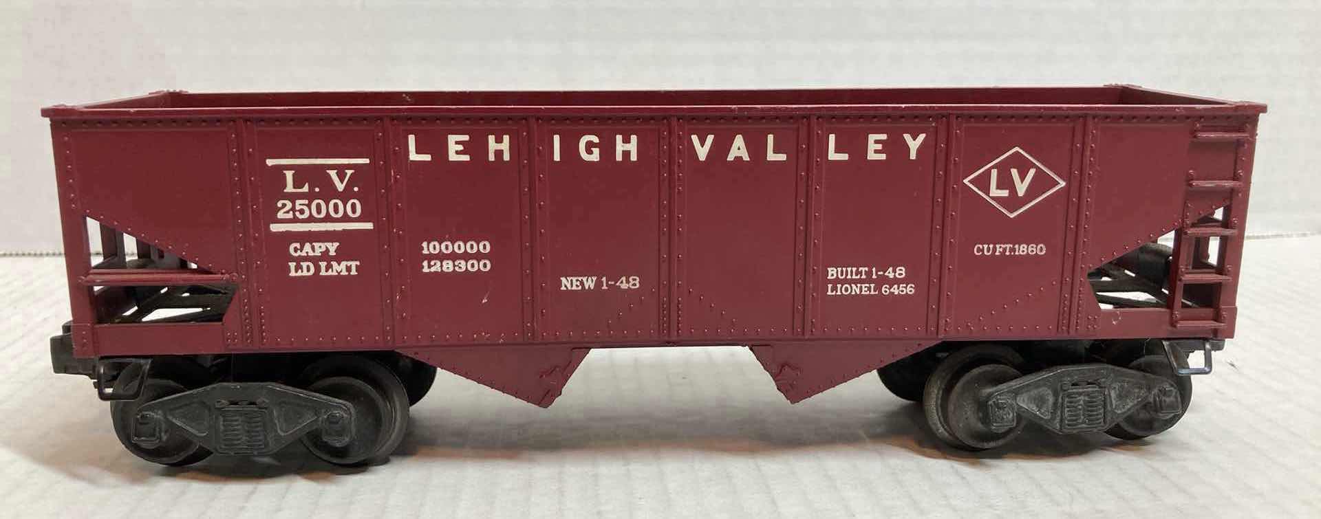 Photo 1 of LIONEL TRAINS 6456 LEHIGH VALLEY TRAIN CAR 1948