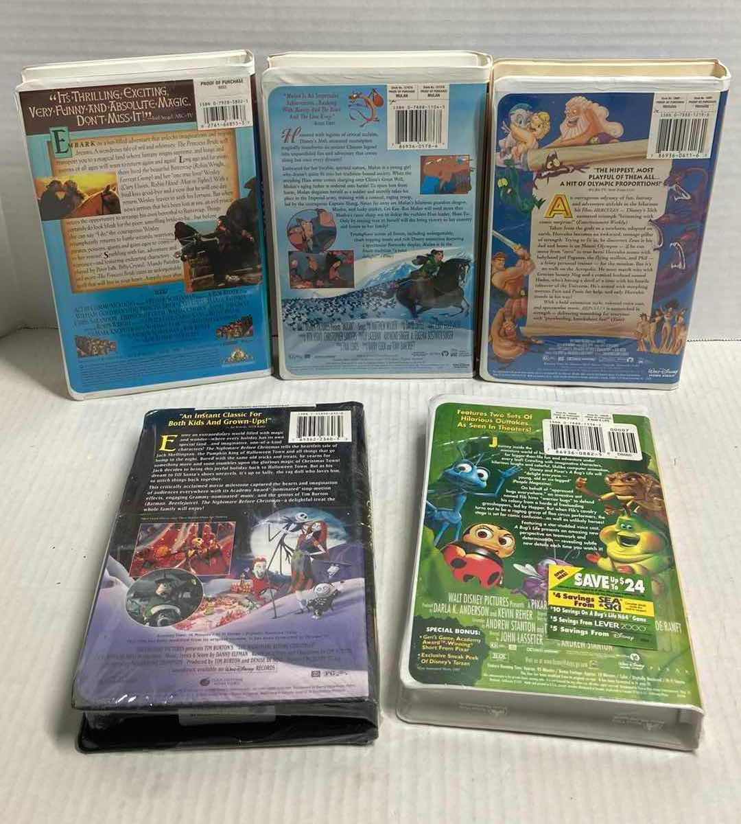Photo 1 of DISNEY VHS MOVIES (5)