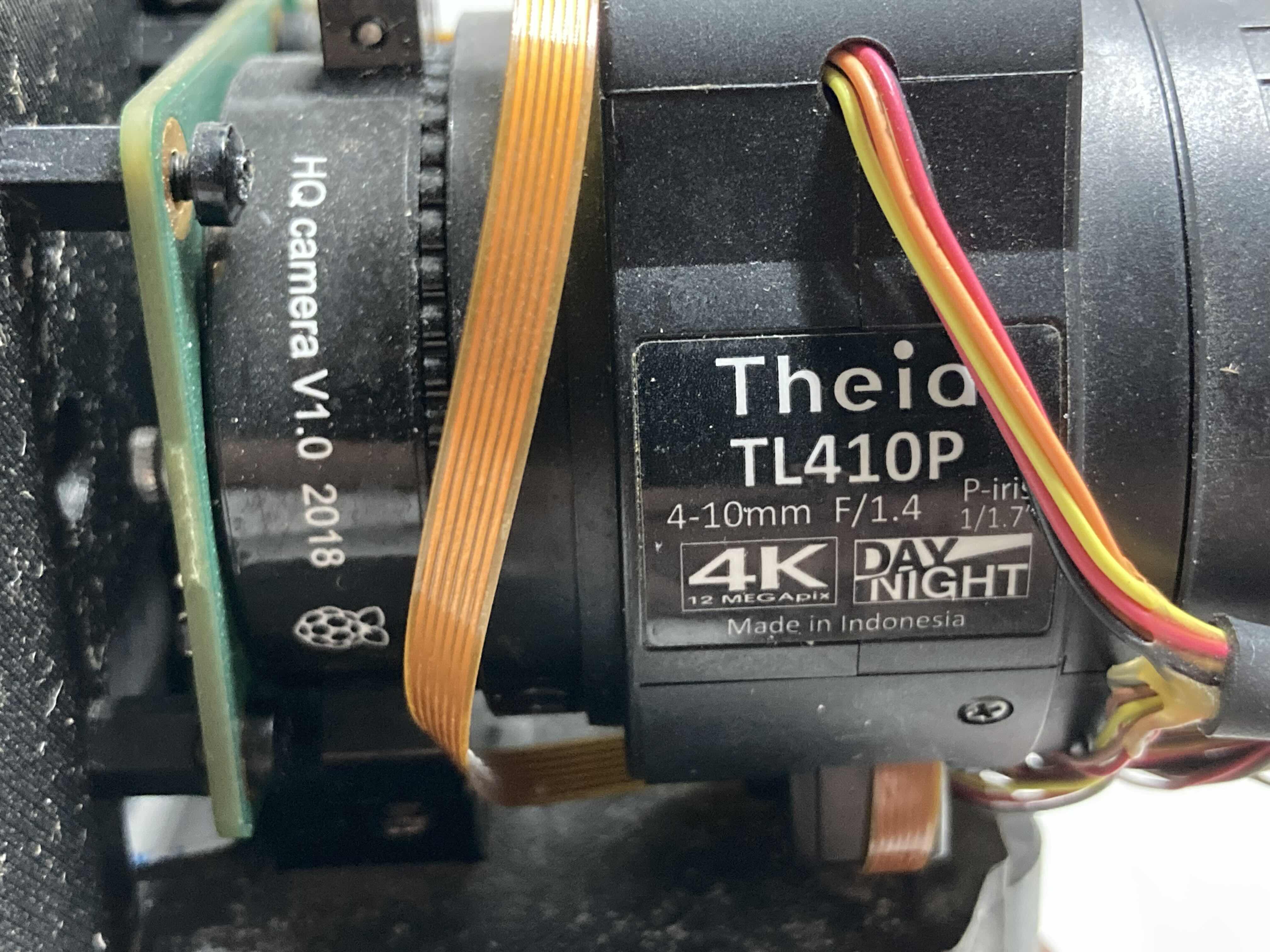 Photo 1 of RASPBERRY PI HQ CAMERA THEIA 4K DAY/NIGHT LENS TL410P W CAVIX CAMERA MOUNT