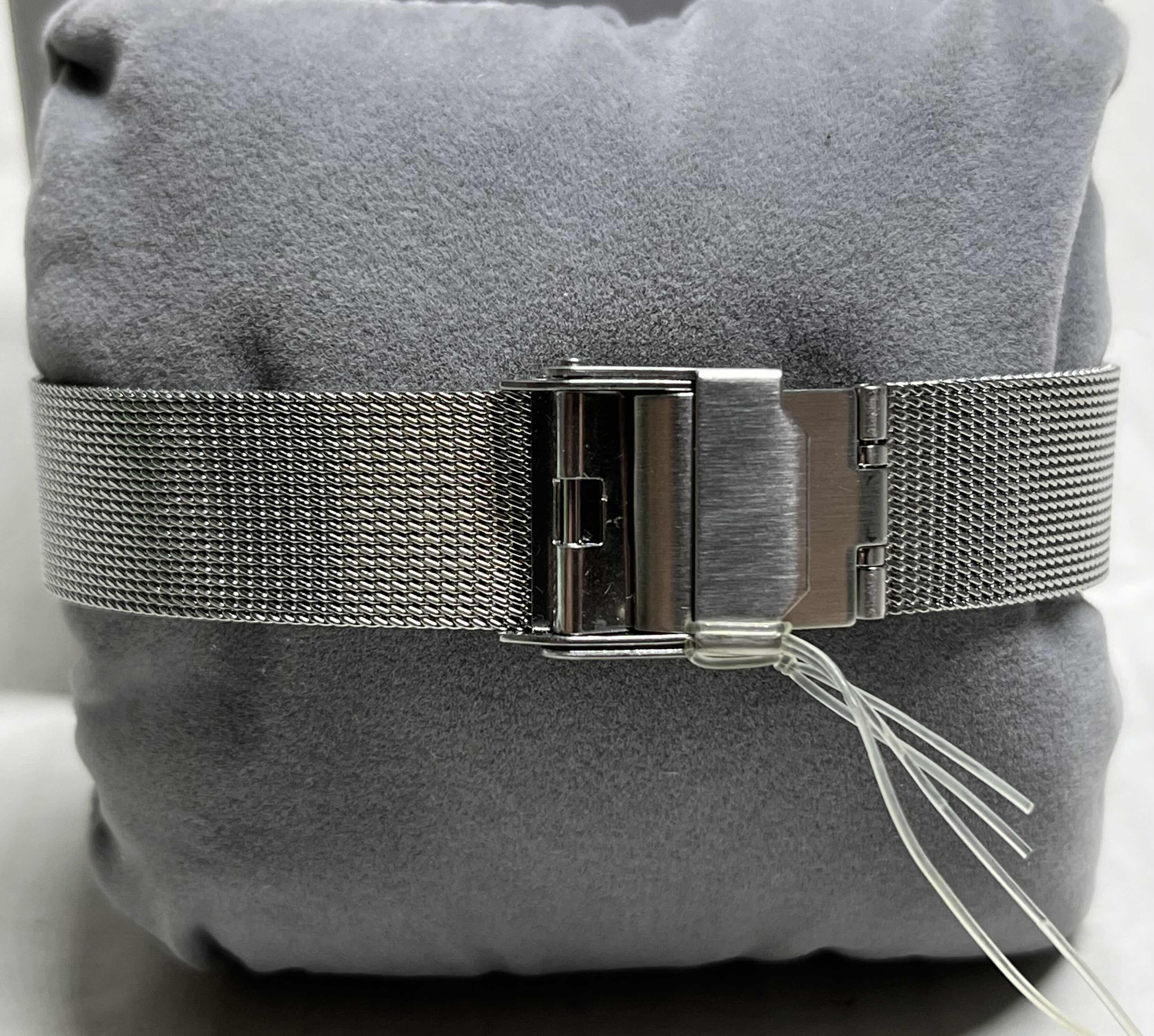 Photo 1 of SKAGEN DENMARK WOMENS ANALOG WATCH W STAINLESS STEEL CASE & MESH BAND, MOTHER OF PEARL INLAY & SWAROVSKI CRYSTALS MODEL 458SSSW