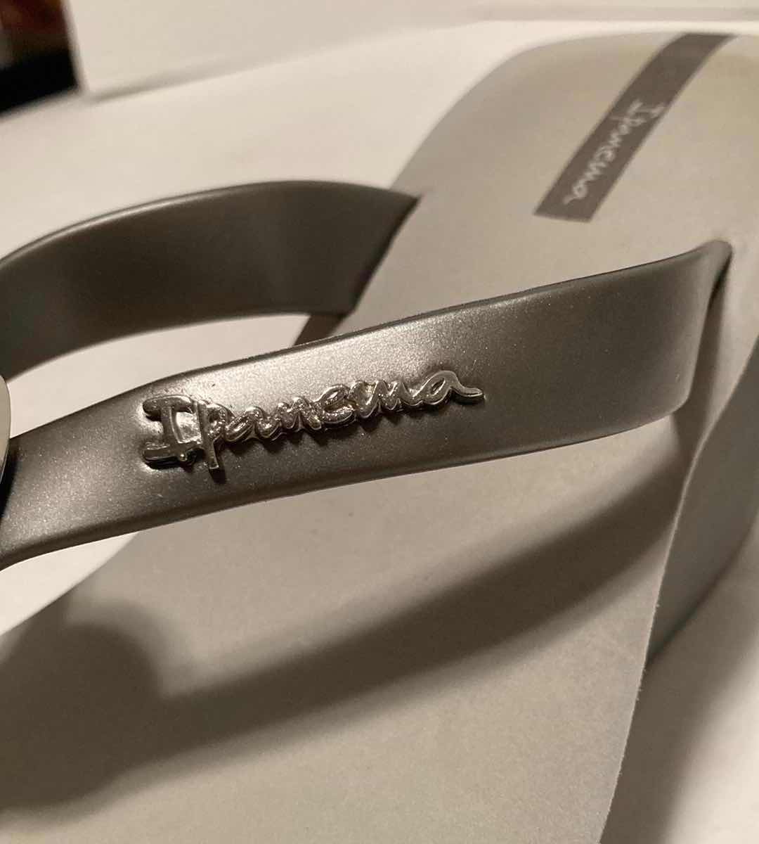 Photo 1 of IPANEMA GREY BOOSA WEDGE SANDALS WOMEN’S SIZE 9