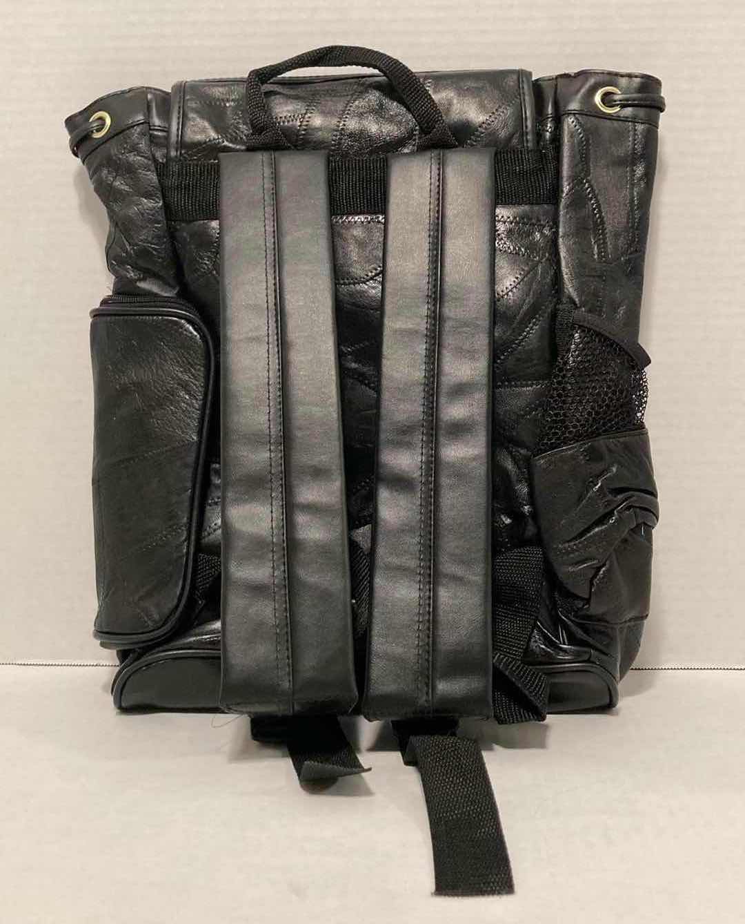 Photo 1 of EMBASSY BLACK GENUINE BUTTERY SOFT LEATHER BACKPACK 12” X 14.75”