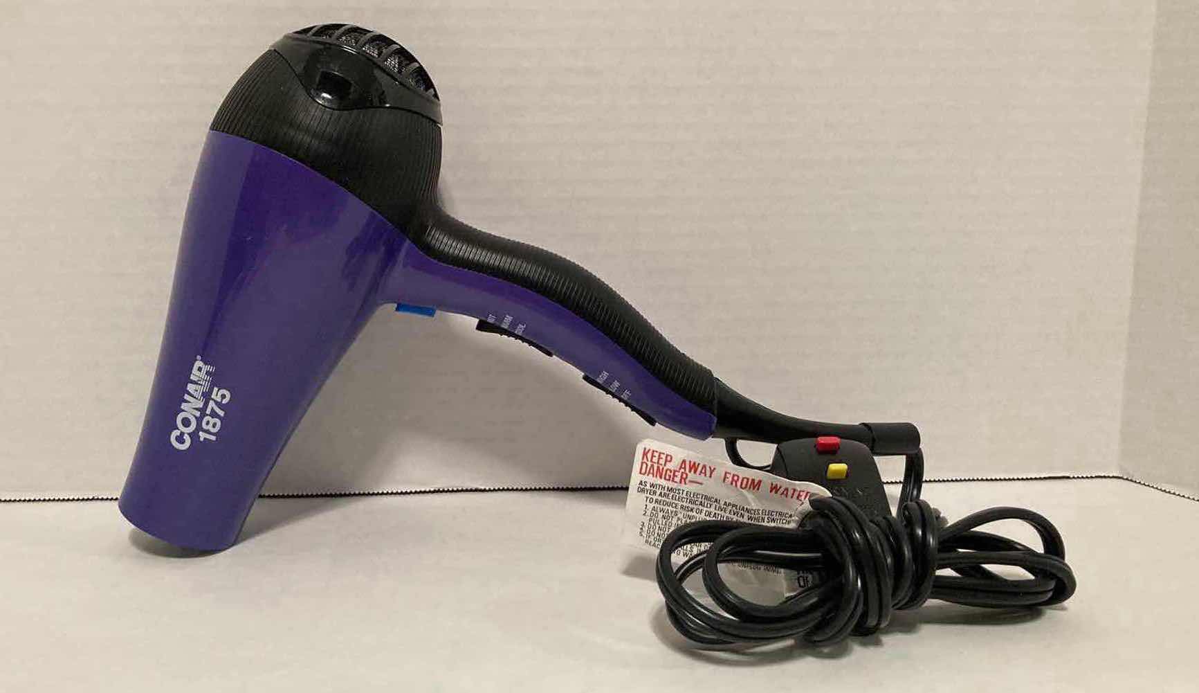Photo 1 of CONAIR CURLING IRON, CONAIR BLOW DRYER & SEMI- PERMANENT HAIR DYE/HAIR MAKEUP